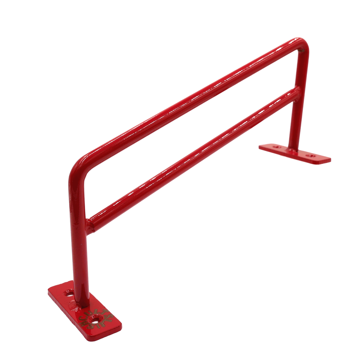 Slushcult D.I.Y. 5 Stair Down Rail (Red) Fingerboard Obstacles Slushcult Slushcult