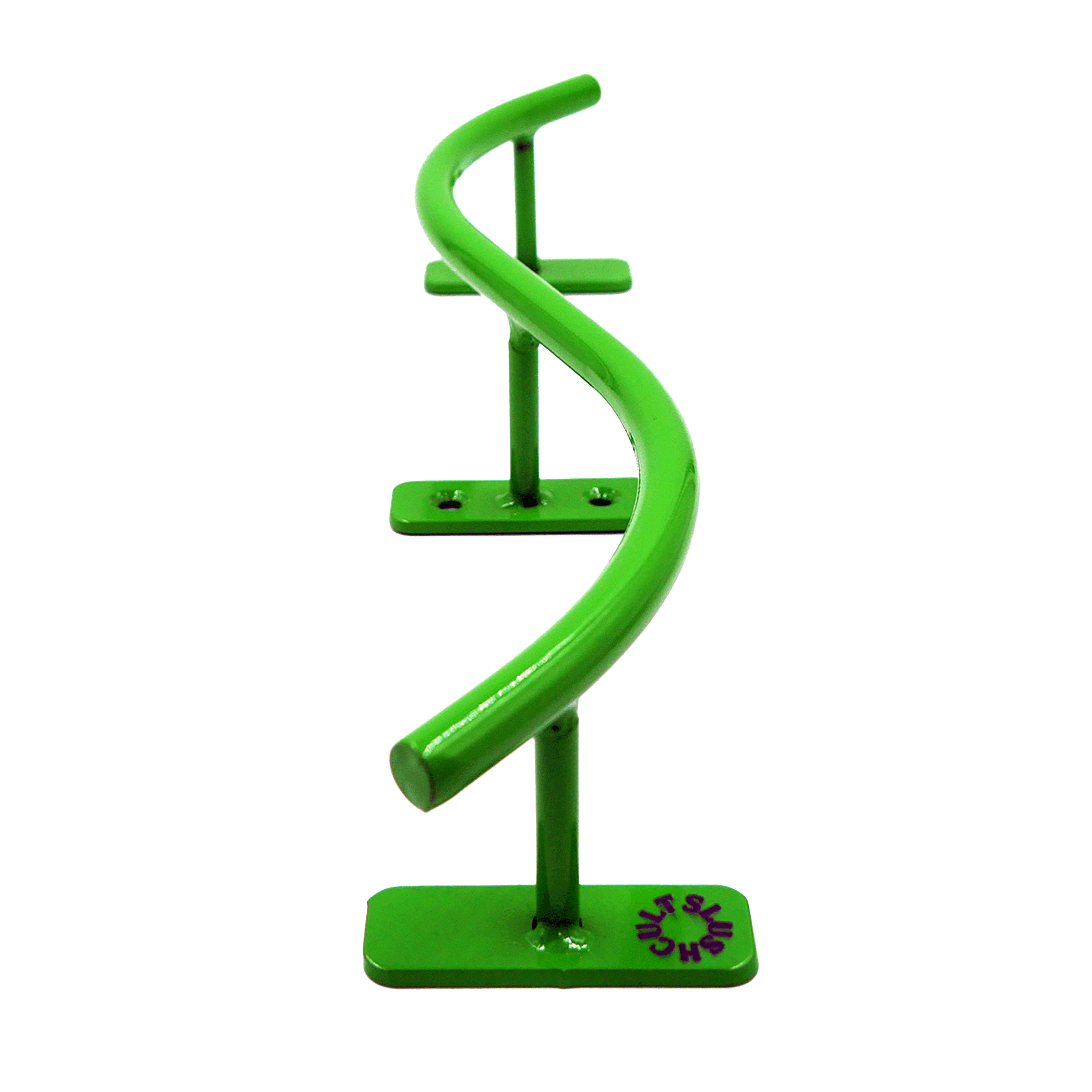 Slushcult "S" Rail (Lime Green) Fingerboard Obstacles Slushcult Slushcult