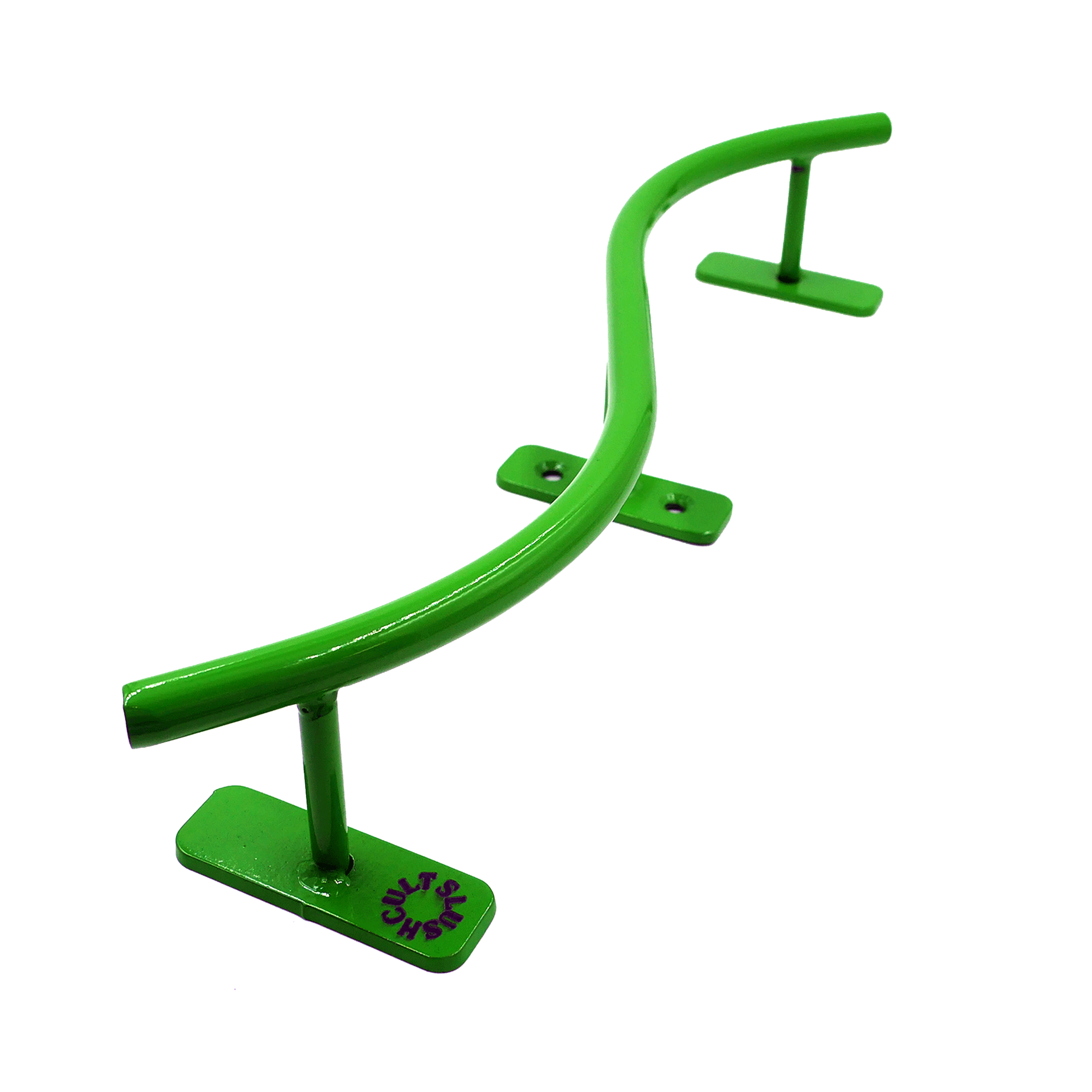 Slushcult "S" Rail (Lime Green) Fingerboard Obstacles Slushcult Slushcult