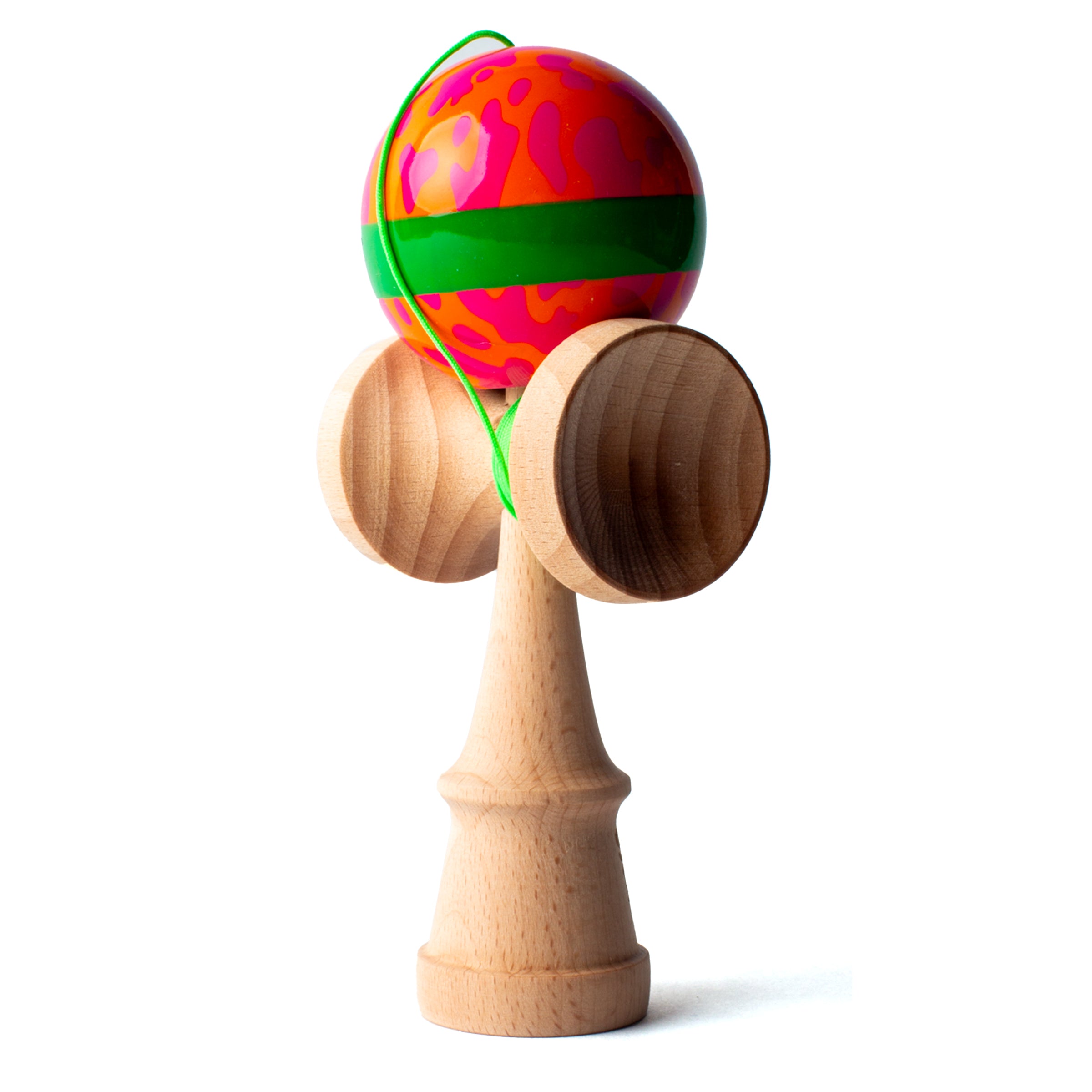 Slushcult x Sweet Mini Kendama (Cow Camo Green Stripe) Juggling Slushcult Slushcult