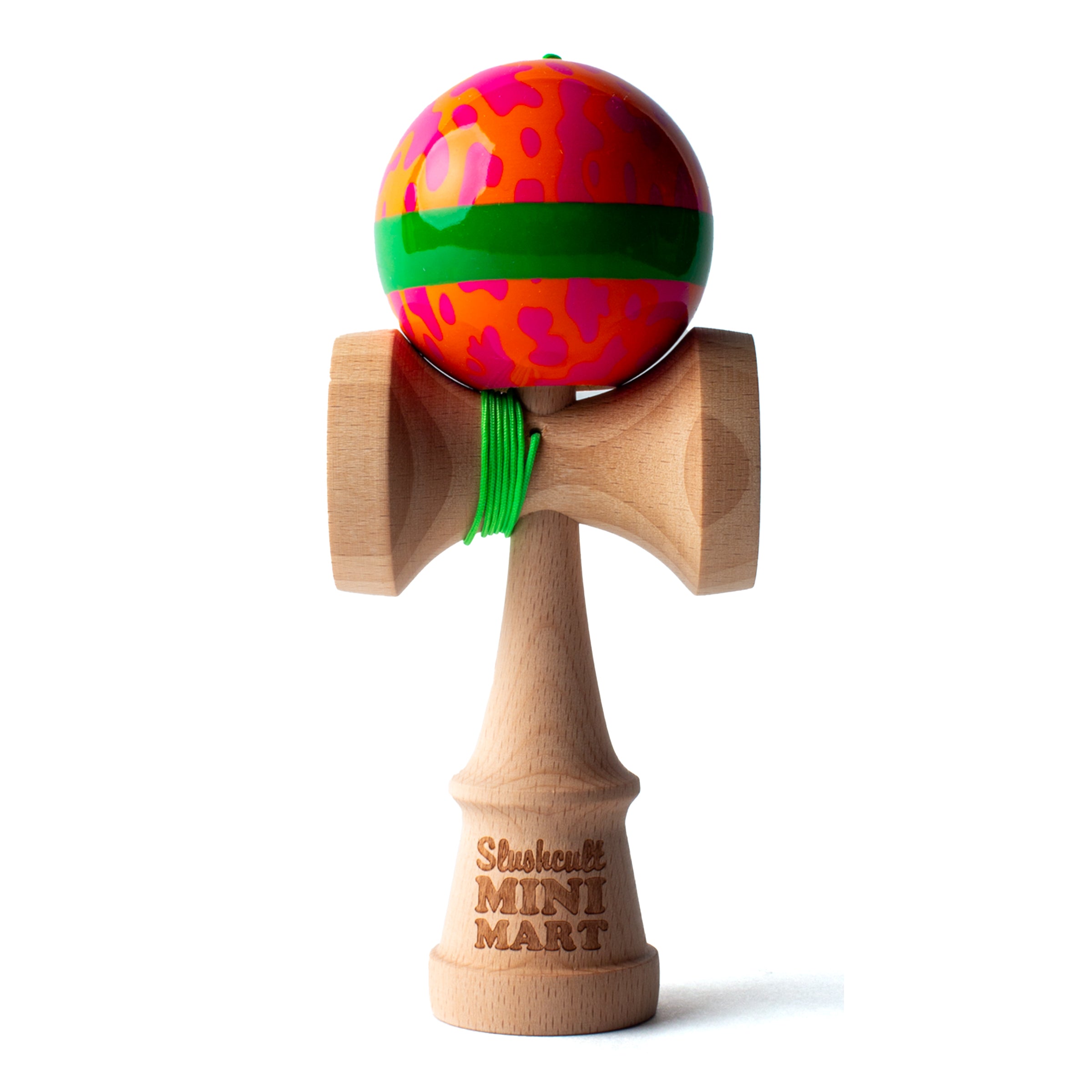 Slushcult x Sweet Mini Kendama (Cow Camo Green Stripe) Juggling Slushcult Slushcult