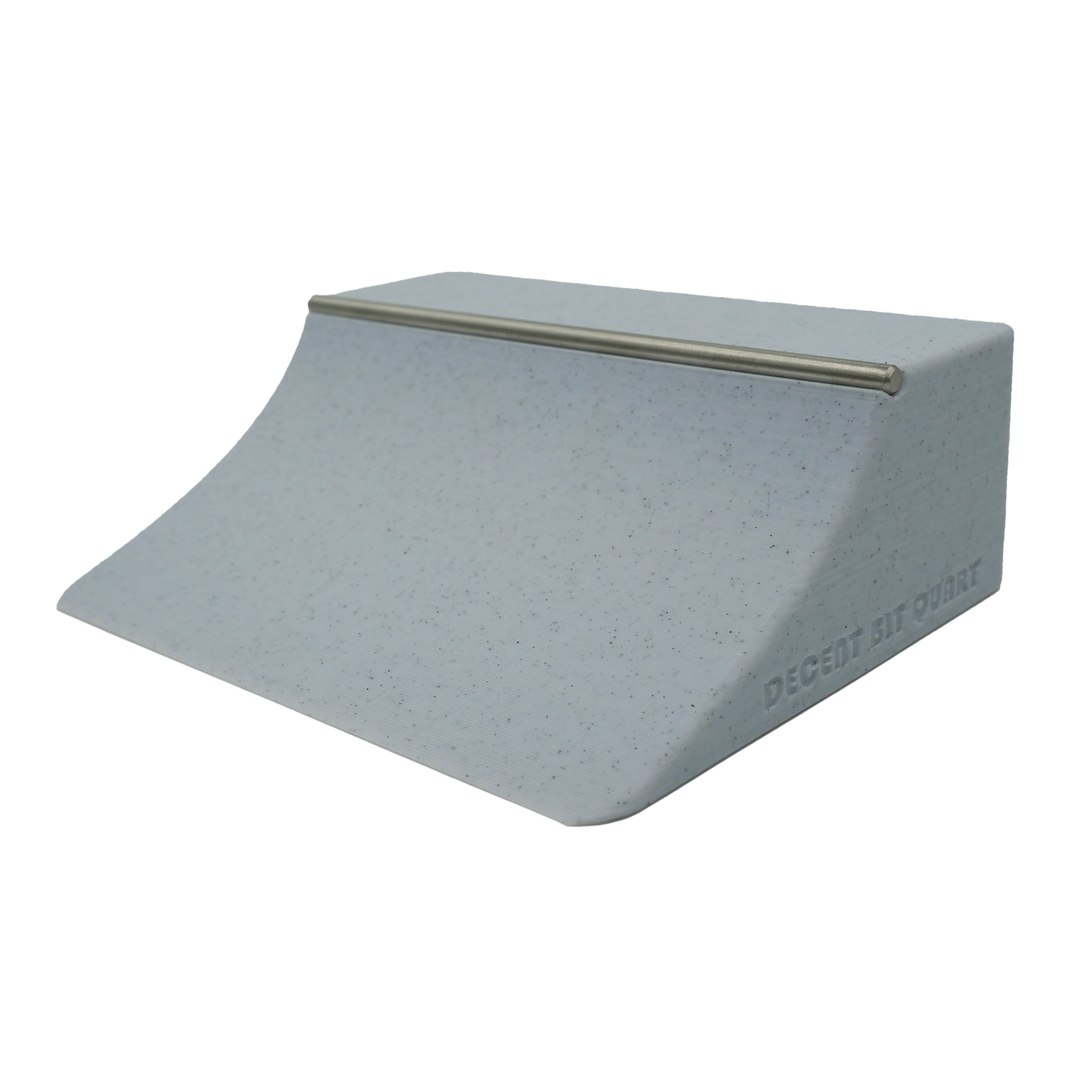 Decent Bit 6" Quarter Pipe (Cement) Fingerboard Obstacles Decent Bit    Slushcult