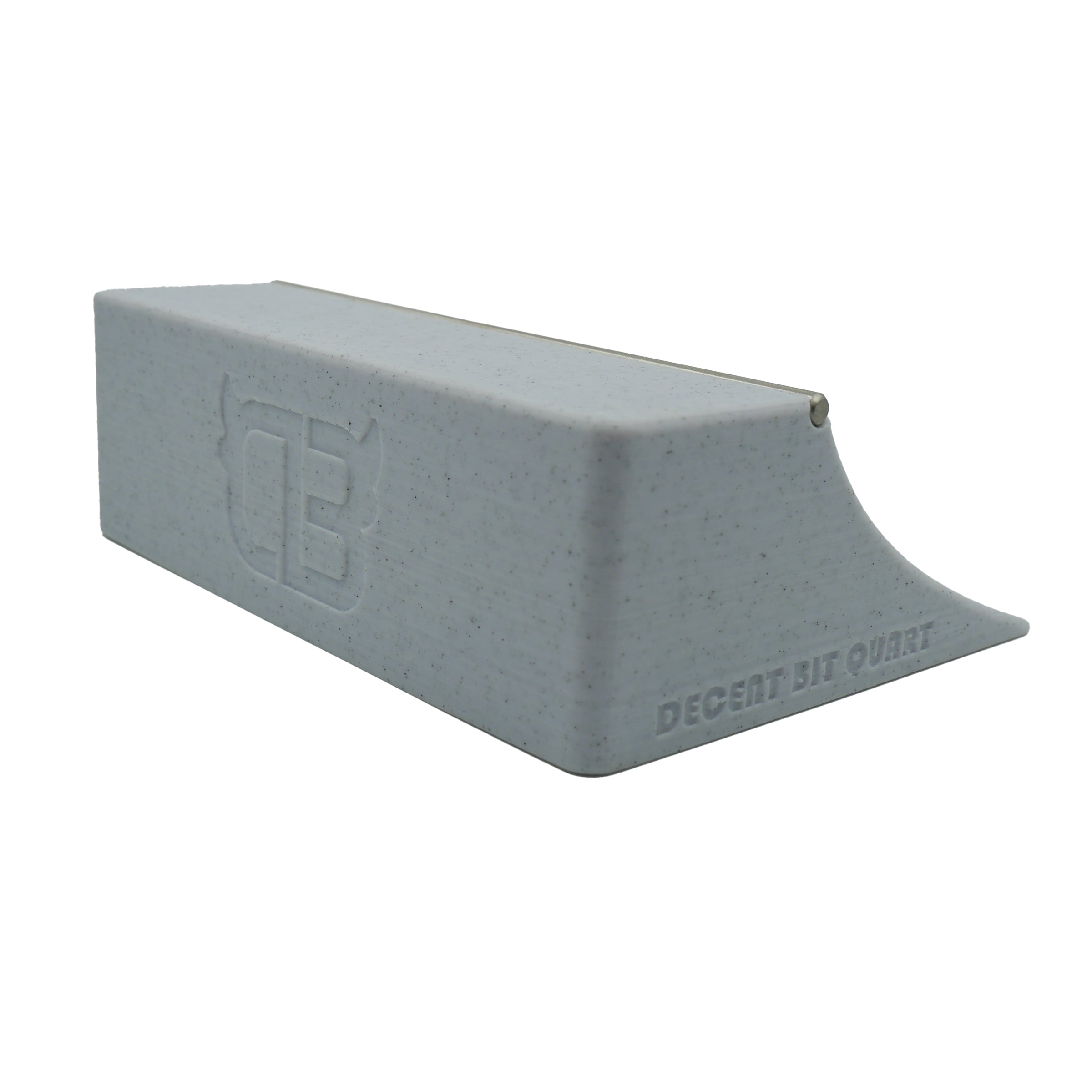 Decent Bit 6" Quarter Pipe (Cement) Fingerboard Obstacles Decent Bit    Slushcult