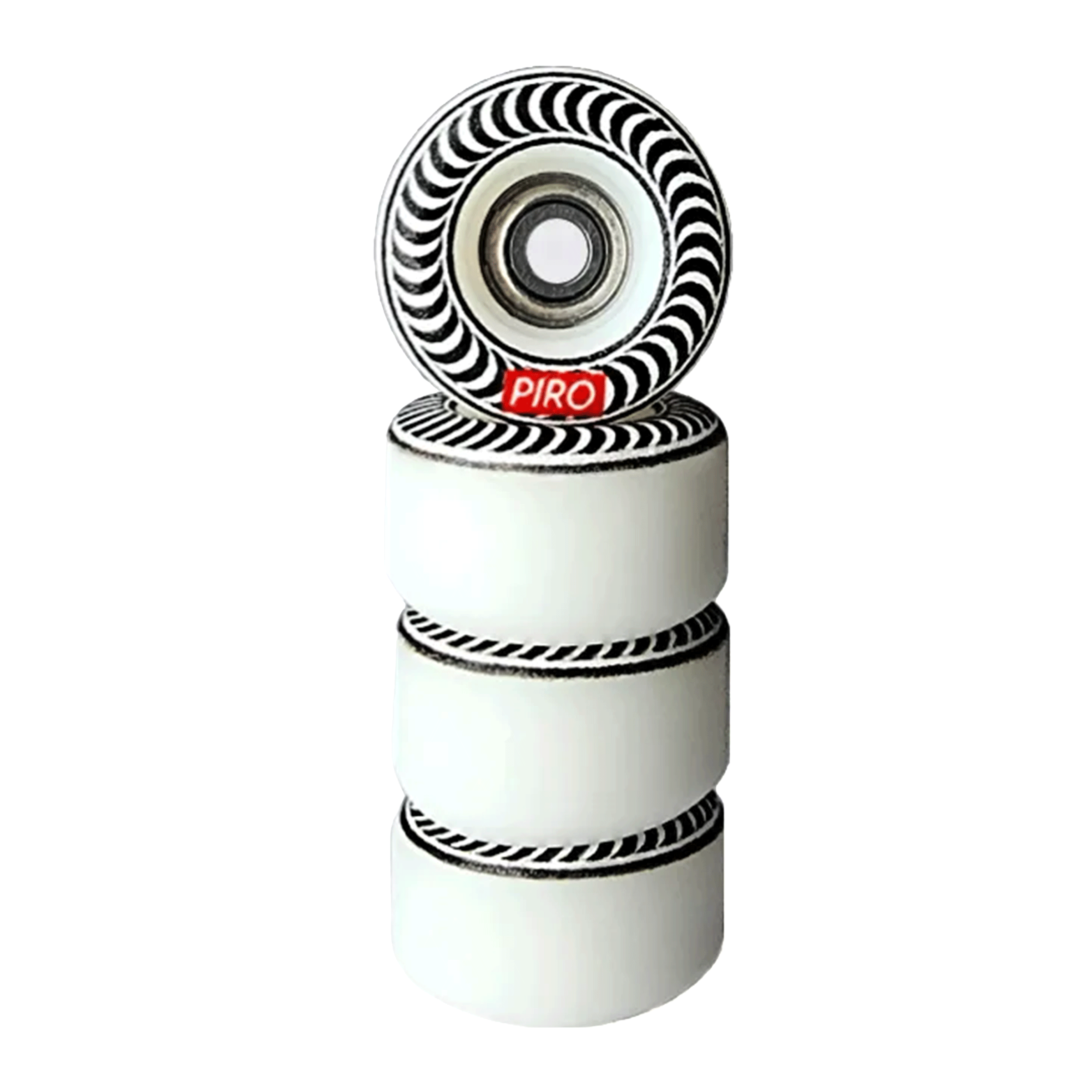 Piro Wheels "Spiral" – Real Wear Graphic Performance Wheels Fingeboard Wheels Piro Wheels Slushcult