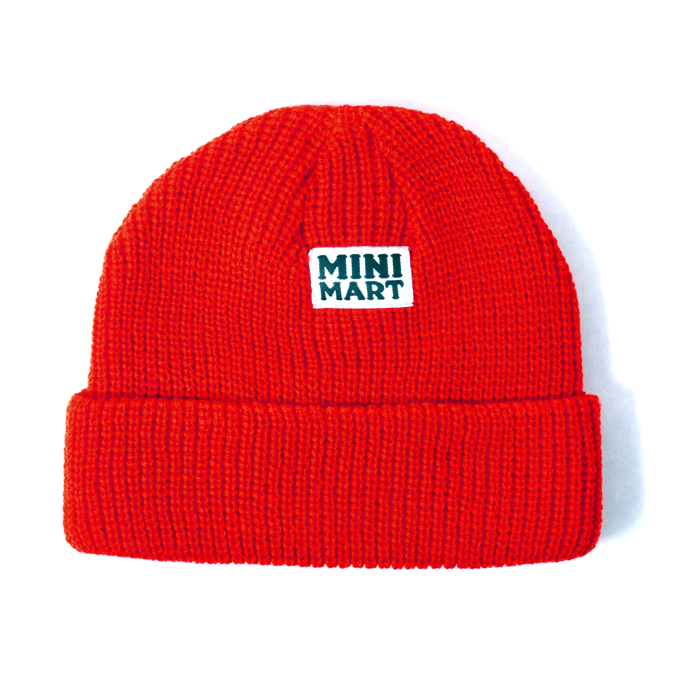 Mini Mart Fold Beanie Cherry Red Headwear Slushcult    Slushcult