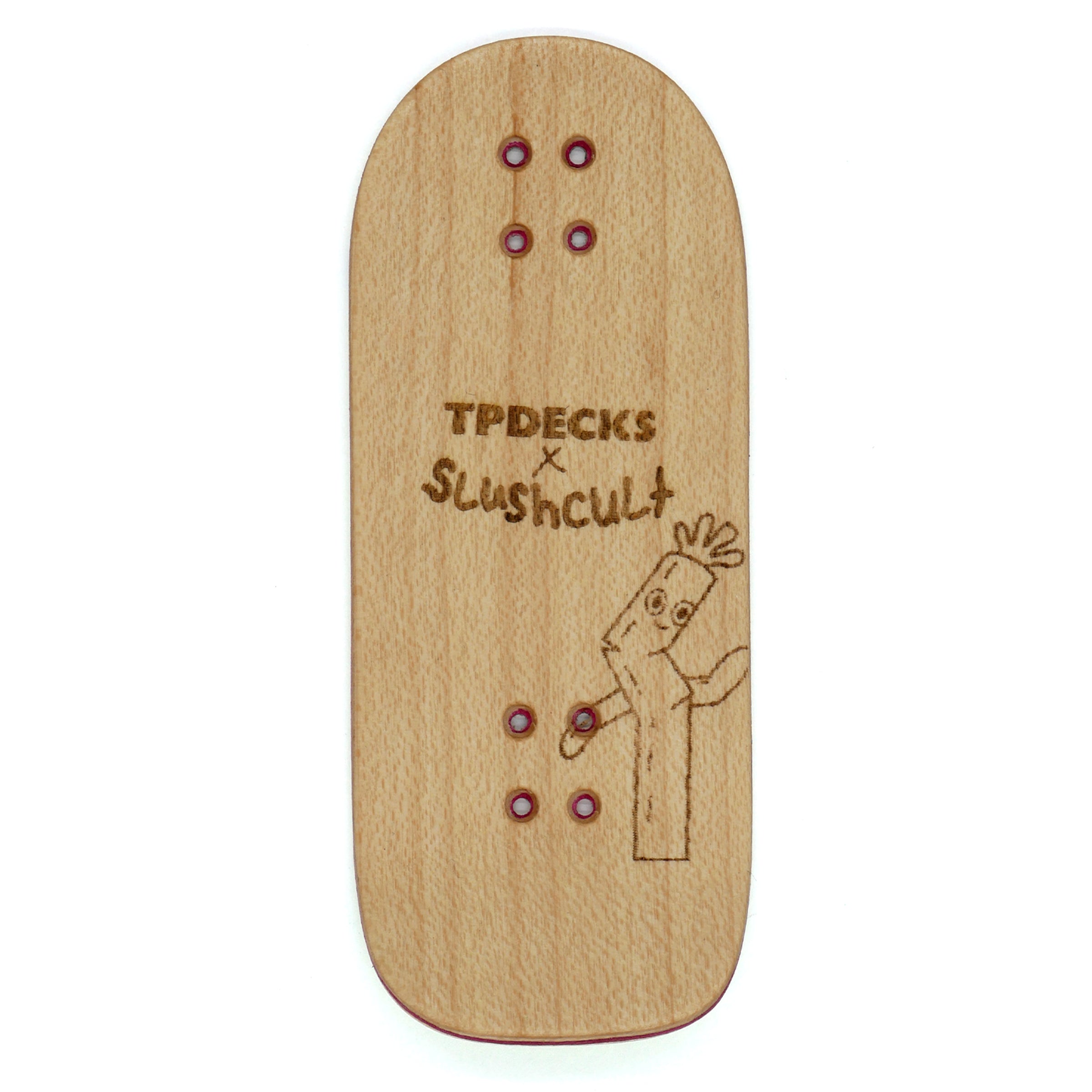 TP x Slushcult  "Lil Freak" Cruiser Fingerboard Deck MINI Skate Shop TP Decks Fingerboards    Slushcult