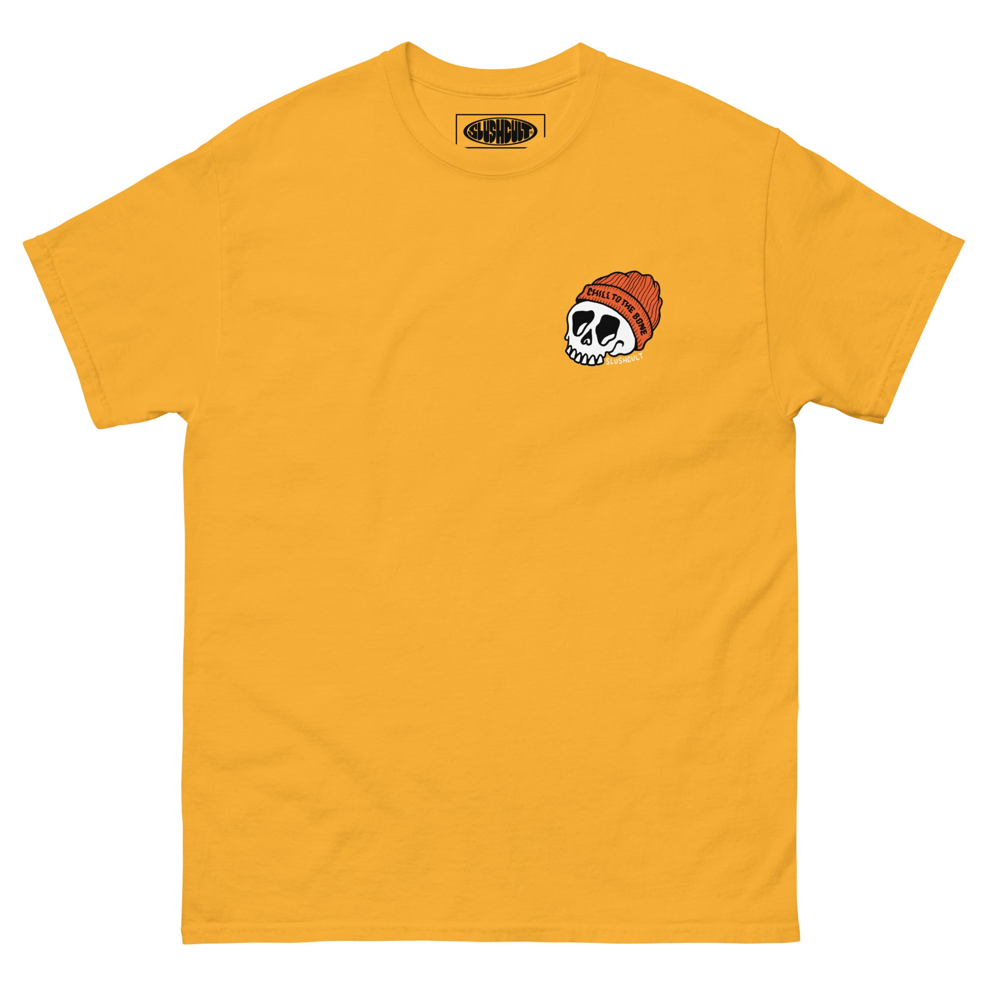 CHILL TO THE BONE TEE Tees Slushcult Gold S Slushcult