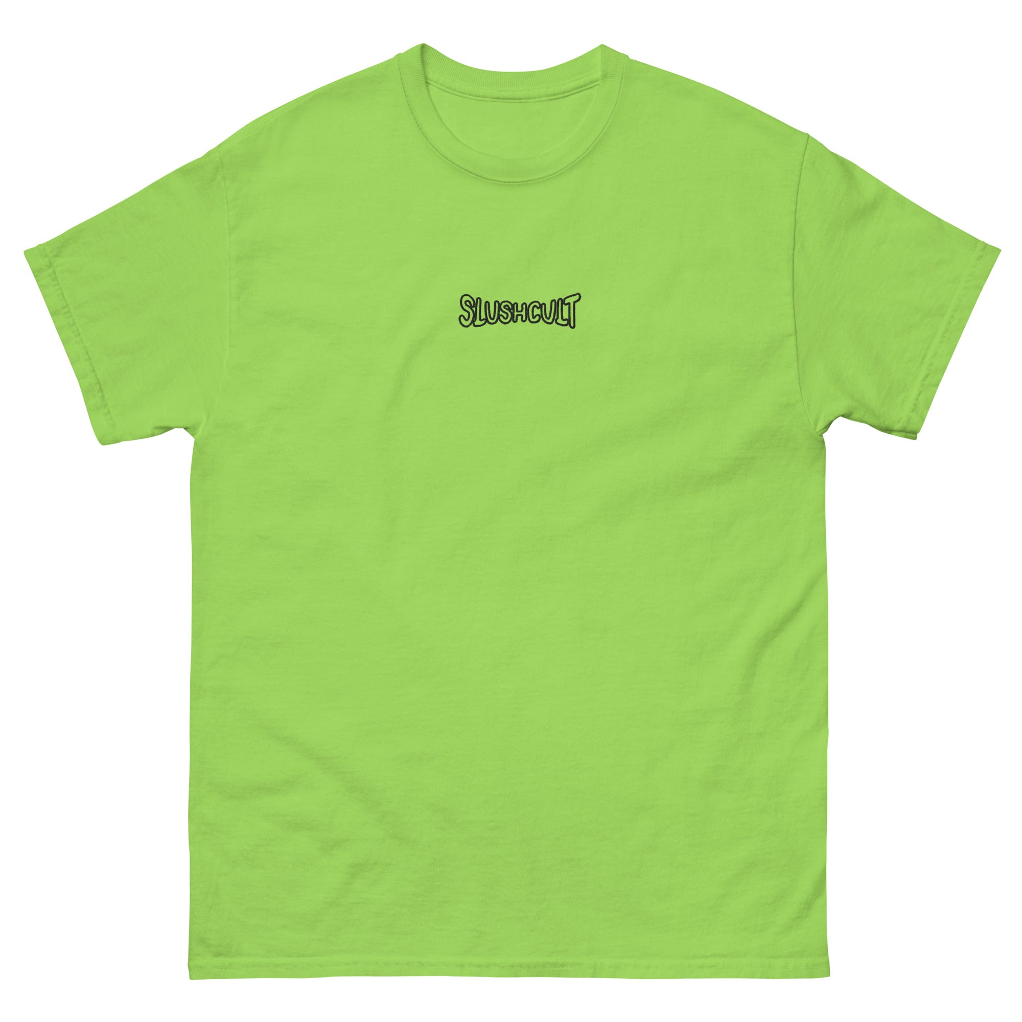 WARPED LOGO EMBROIDERY TEE Tees Slushcult Lime S Slushcult