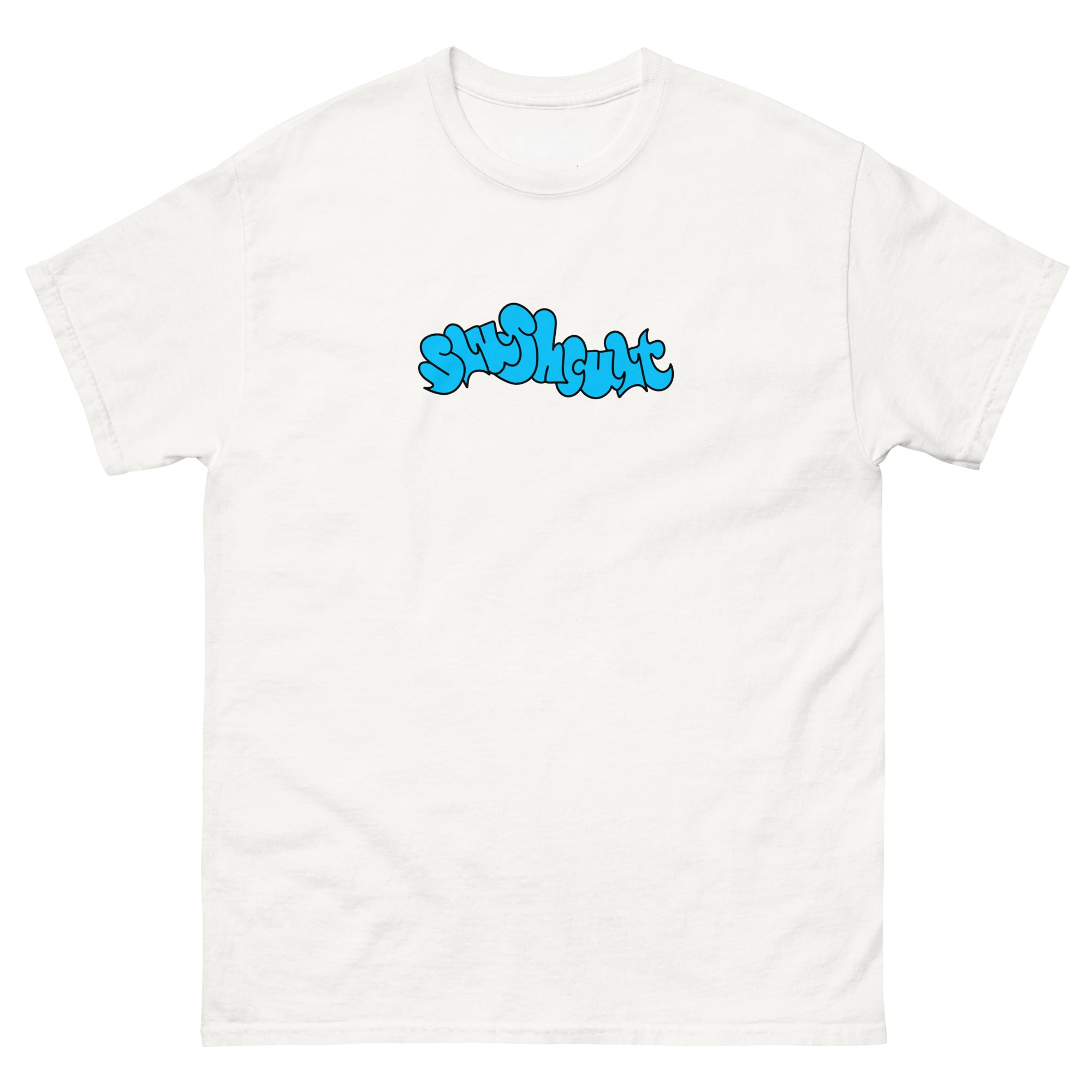 GRAFF BLUE TEE Tees Slushcult White S Slushcult