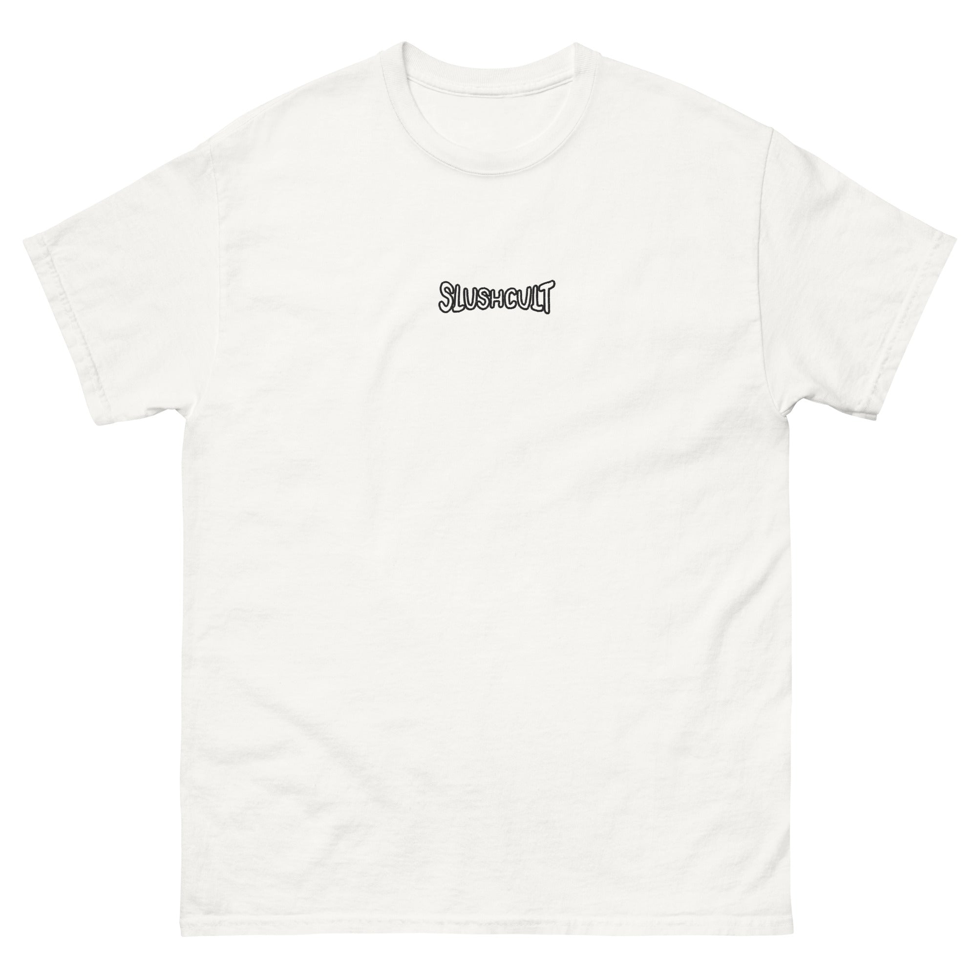 WARPED LOGO EMBROIDERY TEE Tees Slushcult White S Slushcult