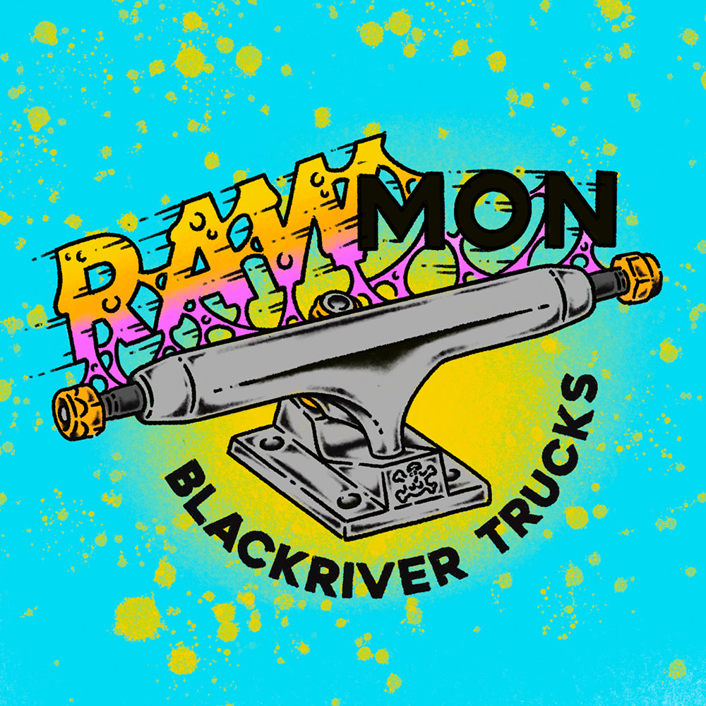 Blackriver 3.0 Extra Wide "RAWmon" Trucks (34mm) Fingerboard Trucks Blackriver    Slushcult