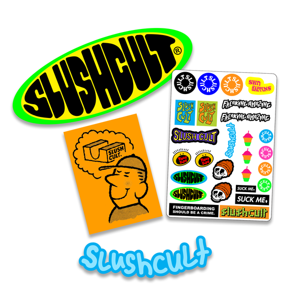 Mini Skate Sticker Pack Accessories Slushcult    Slushcult