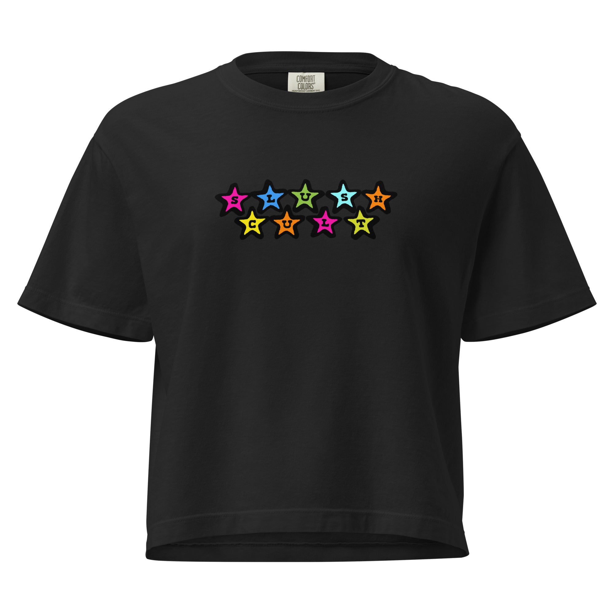 STARZ BOXY CROP Tees Slushcult Black S Slushcult