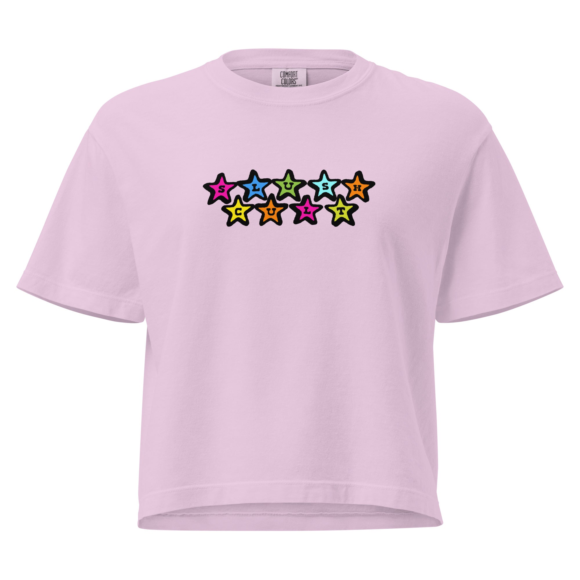 STARZ BOXY CROP Tees Slushcult Orchid S Slushcult