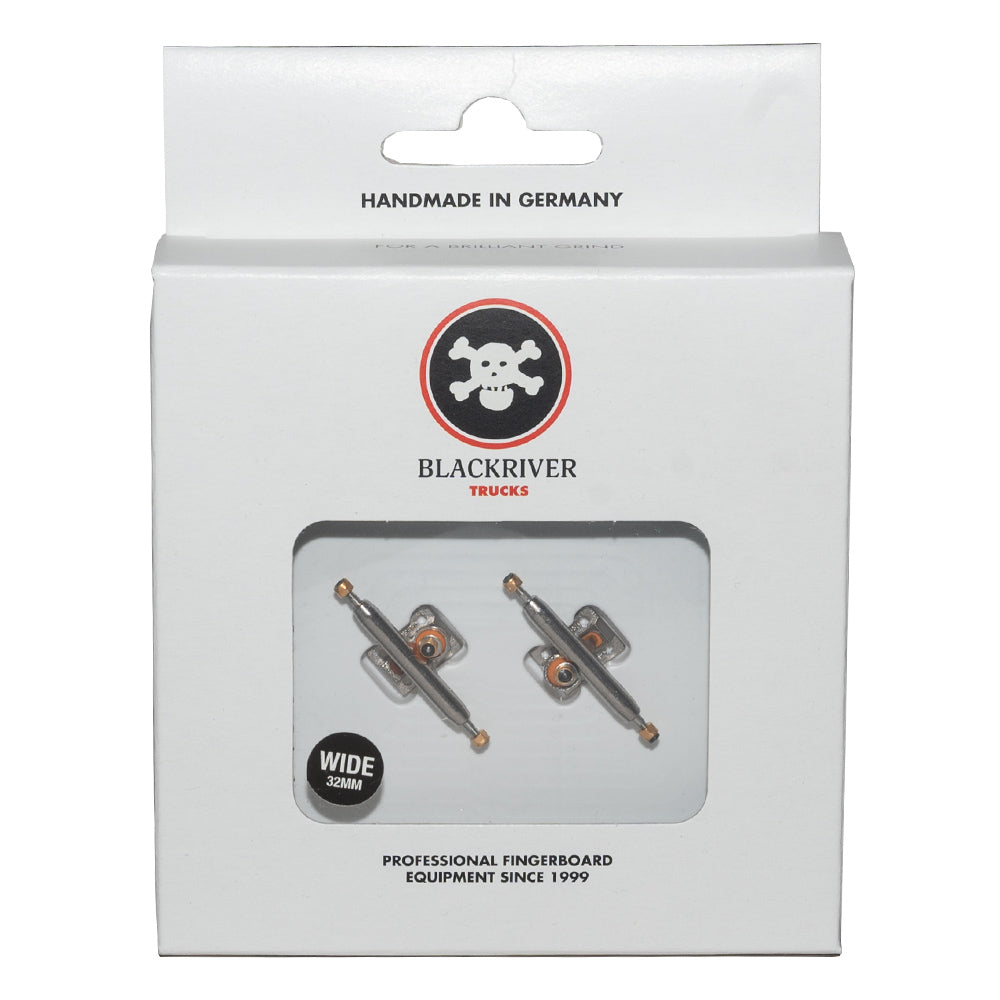 Blackriver 3.0 Wide Silver Trucks (32mm) Fingerboard Trucks Blackriver Slushcult