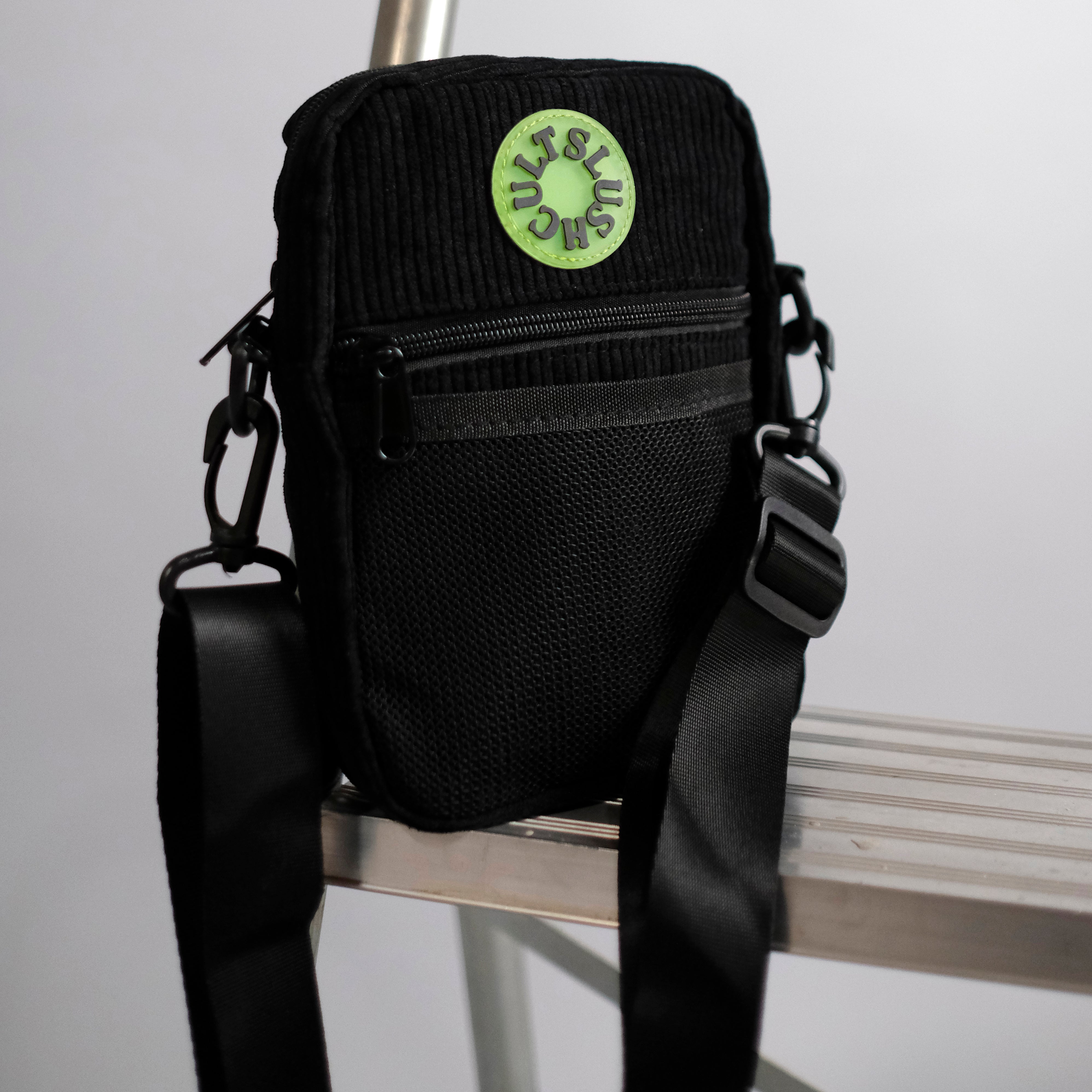 Anywhere Side Bag All Black Corduroy Bags Slushcult Slushcult