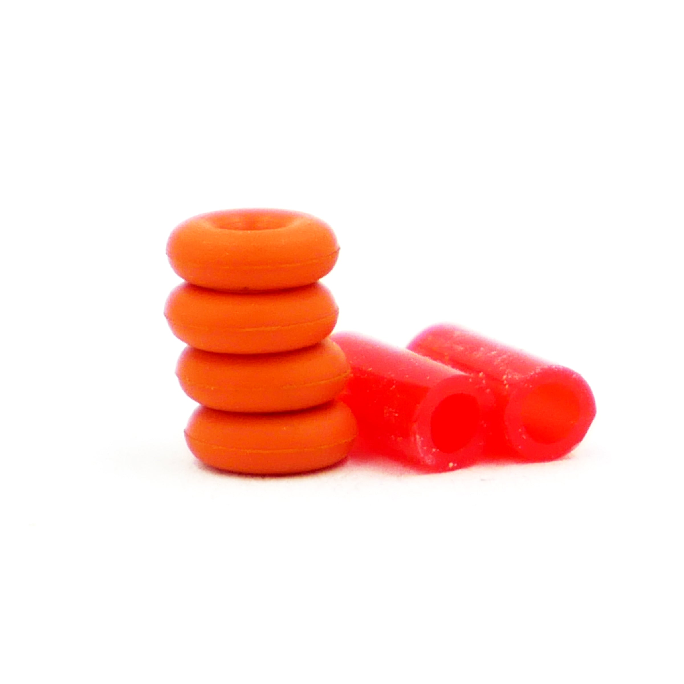 Rattlerz™ O-Ring Fingerboard Bushings Tuning Slushcult Deep Orange Slushcult
