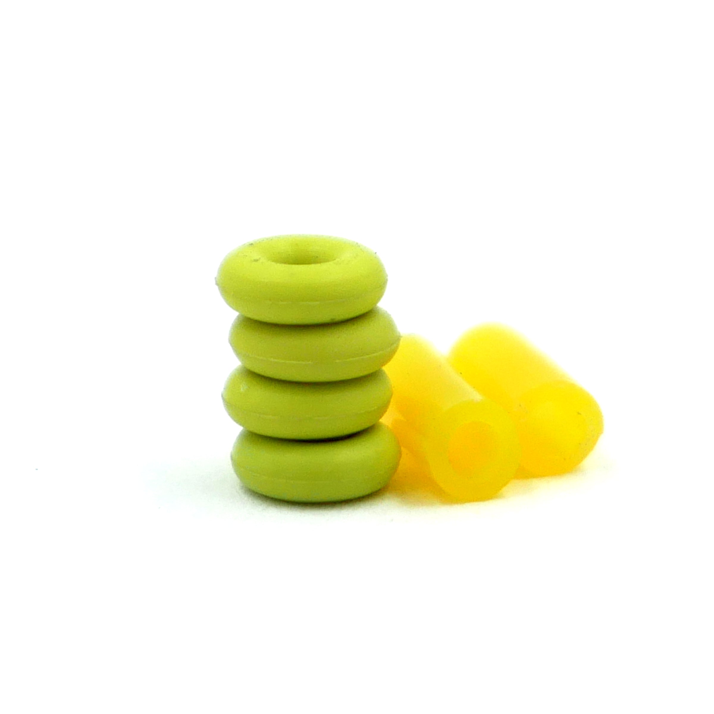 Rattlerz™ O-Ring Fingerboard Bushings Tuning Slushcult Lime Green Slushcult