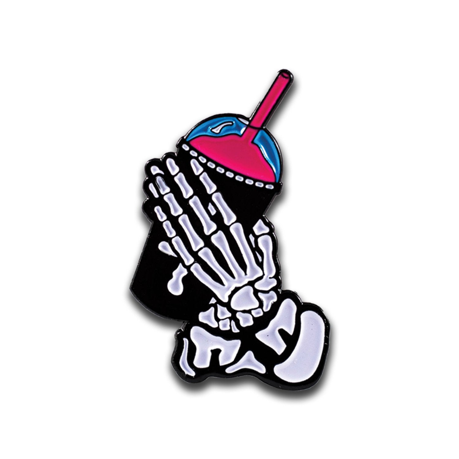 SlushGod Bones Enamel Pin Pins Slushcult    Slushcult