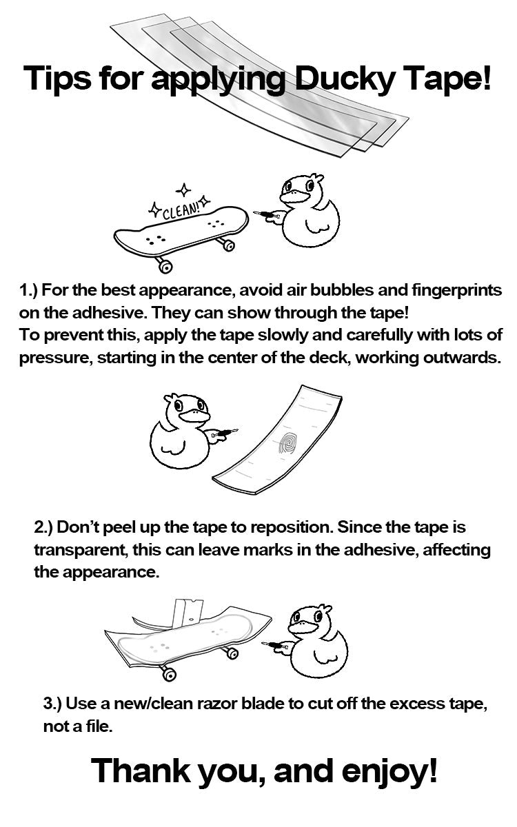 Ducky Tape 3 Pack (Translucent) Grip Tape Slushcult Slushcult