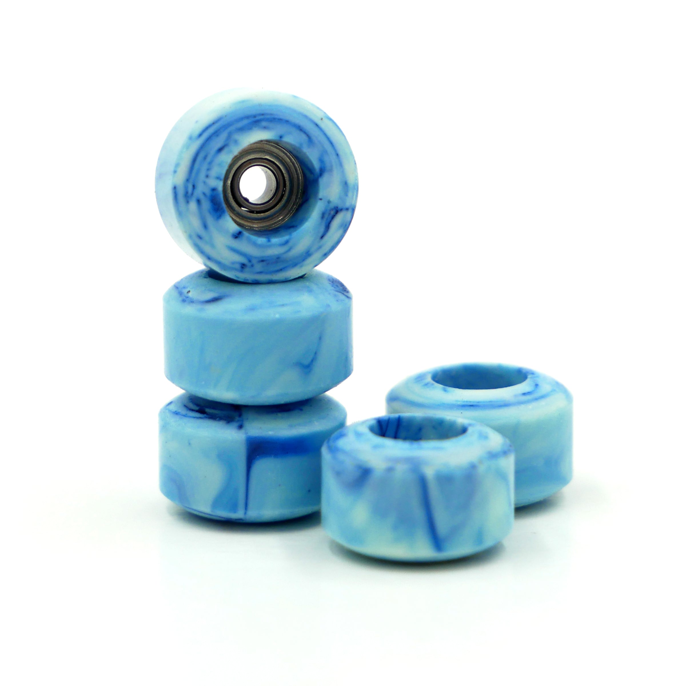 DirtyFB illpills Street Shape Blue Swirl Fingerboard Wheels dirty fb Slushcult