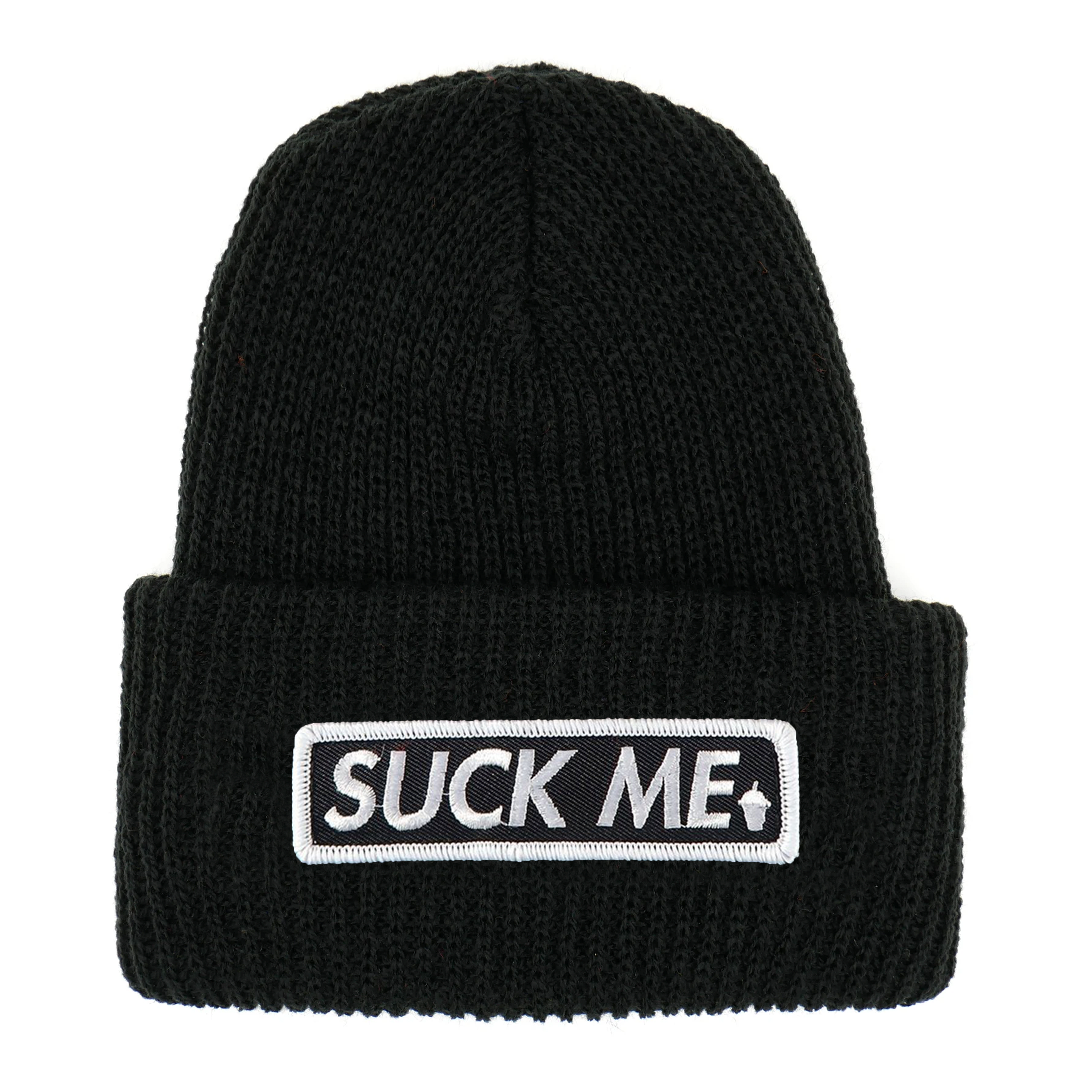 Suck Me Beanie Black Headwear Slushcult    Slushcult