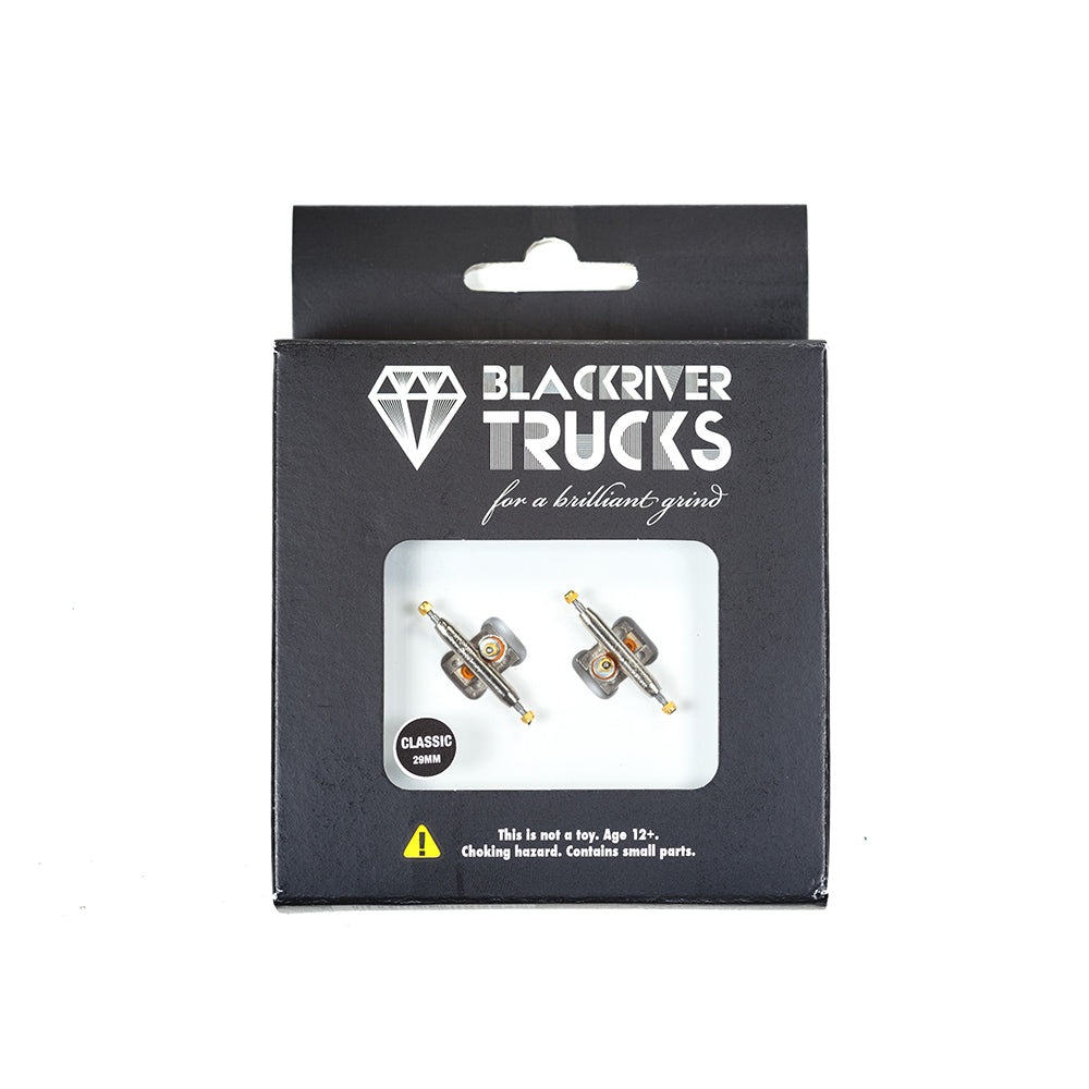 Blackriver 3.0 Silver Trucks (29mm) Fingerboard Trucks Blackriver Slushcult