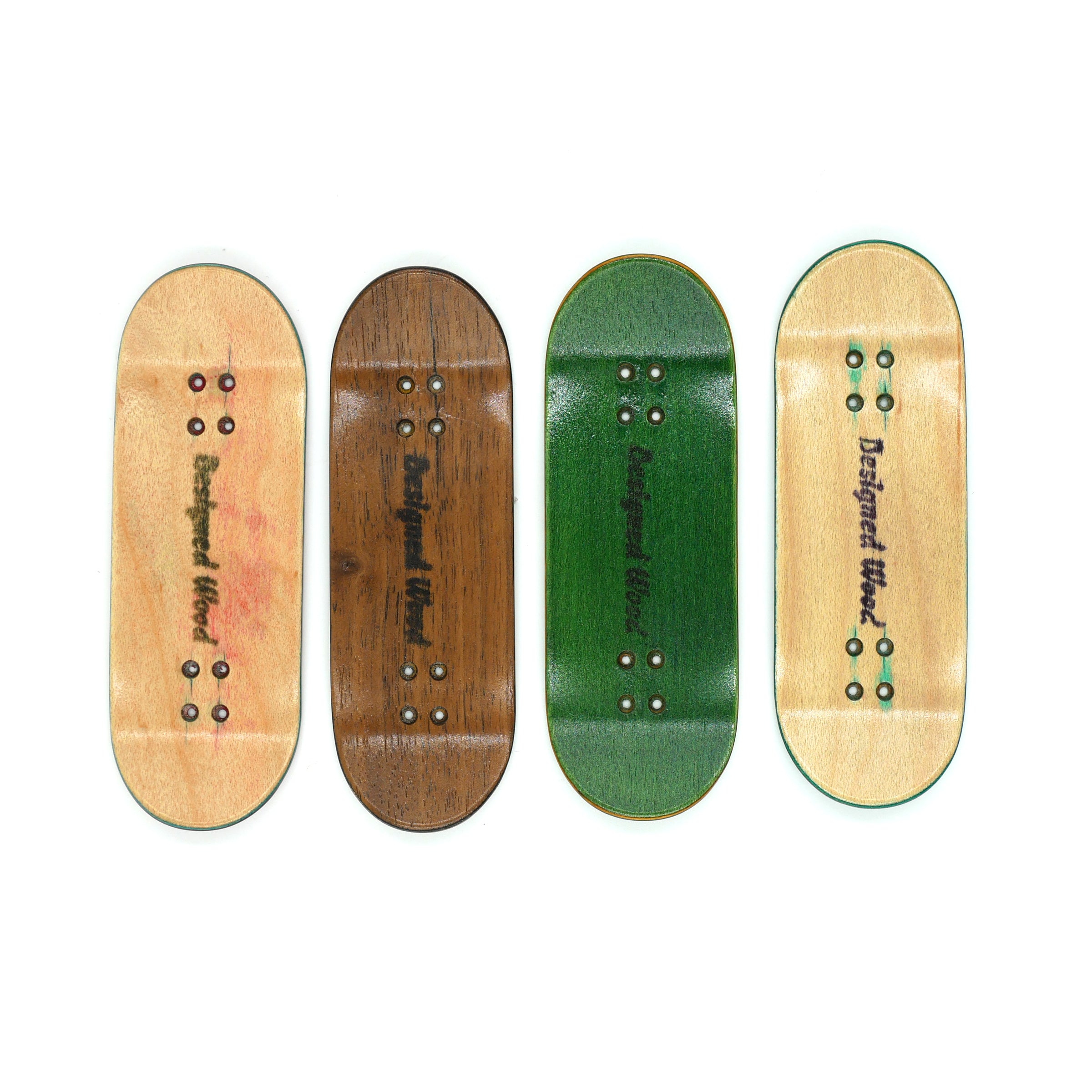 Designed Wood "Colors" Fingerboard Deck MINI Skate Shop Designed Wood    Slushcult