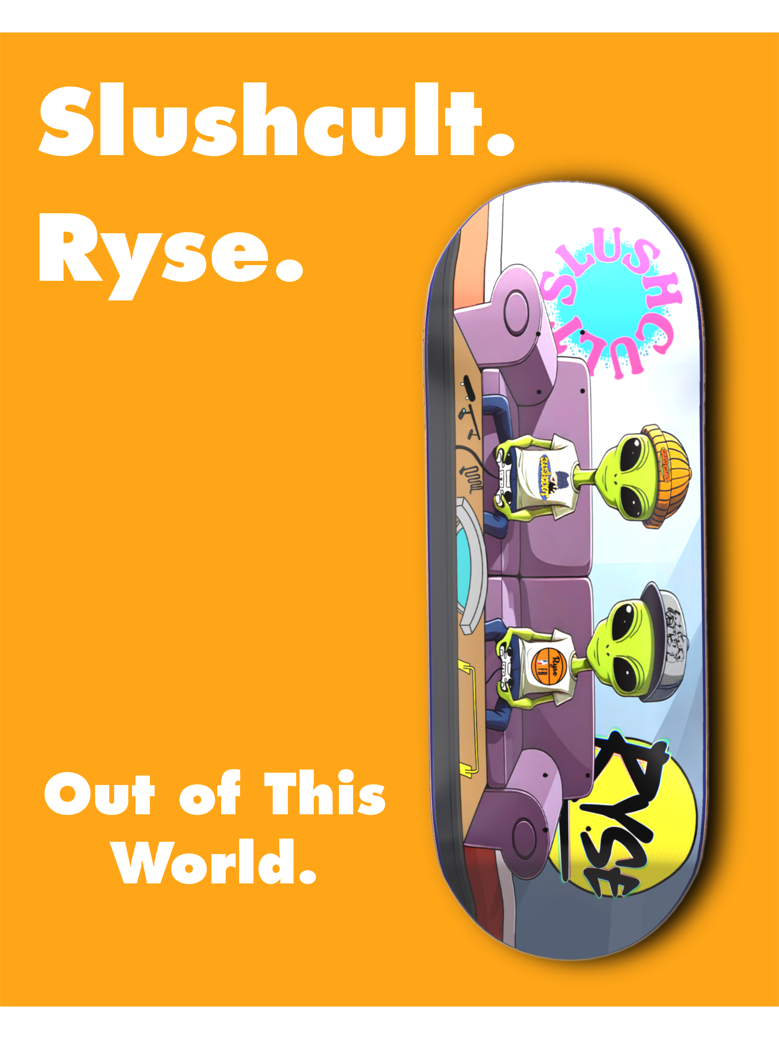 Slushcult x Ryse Fingerboards - Homies Fingerboard Decks Ryse Slushcult
