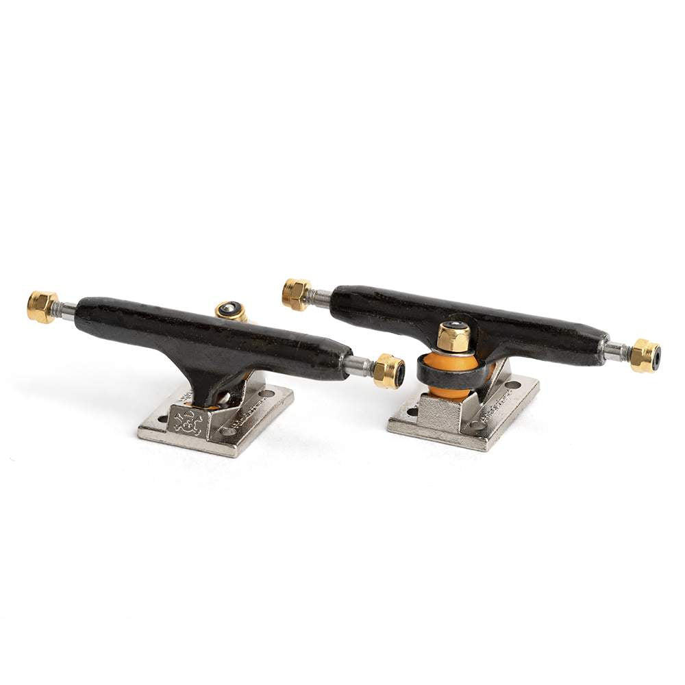 Blackriver 3.0 Extra Wide Silver/Black Trucks (32mm) Fingerboard Trucks Blackriver Slushcult