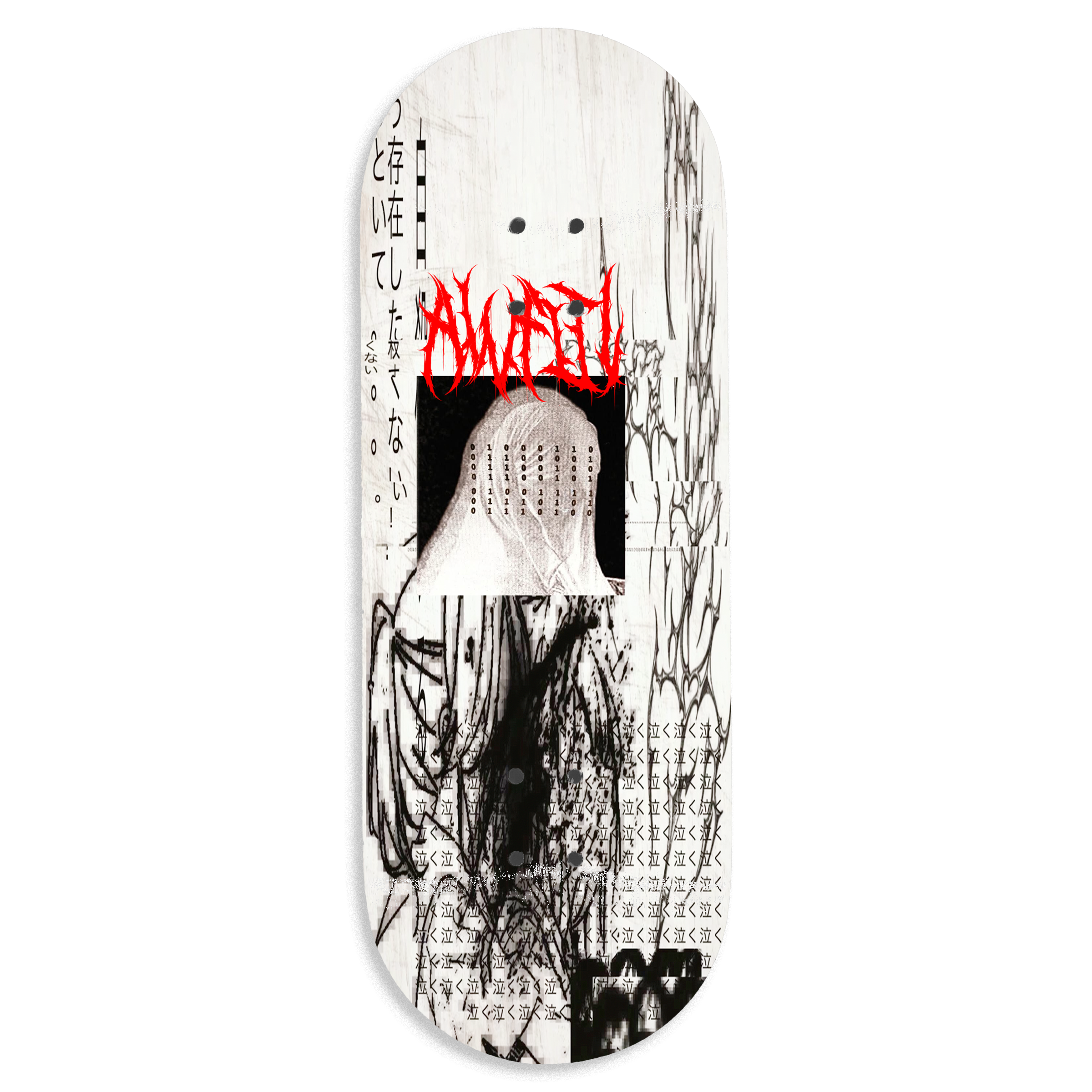Awful "Women In Black" Fingerboard Deck Fingerboard Decks Awful Fingerboards Slushcult