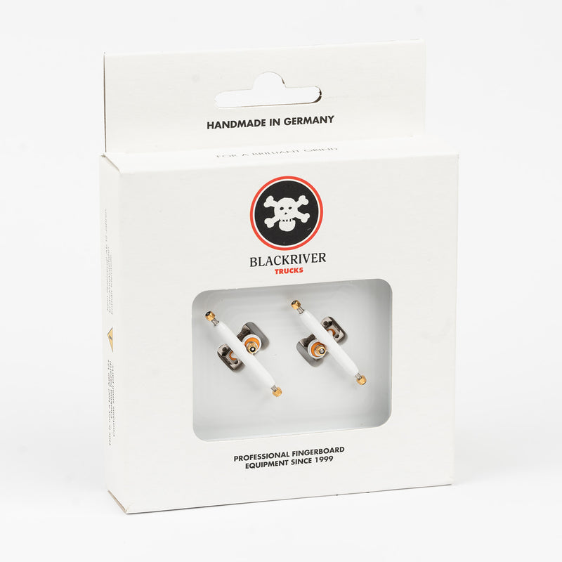 Blackriver 3.0 Extra Wide White/Silver Trucks (34mm) MINI Skate Shop Blackriver    Slushcult