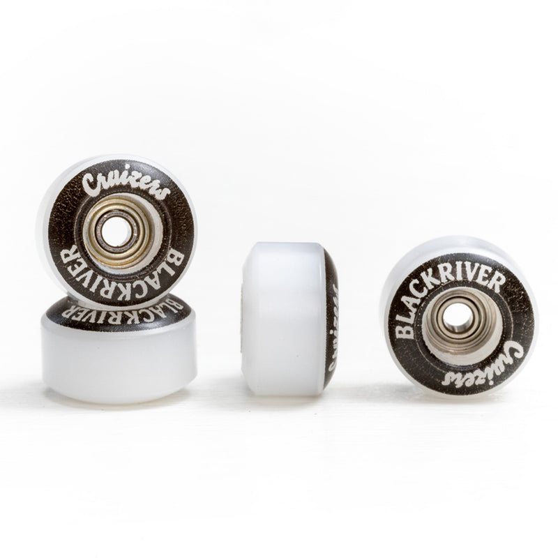 Blackriver Wheels "Cruizers" White/Black MINI Skate Shop Blackriver    Slushcult