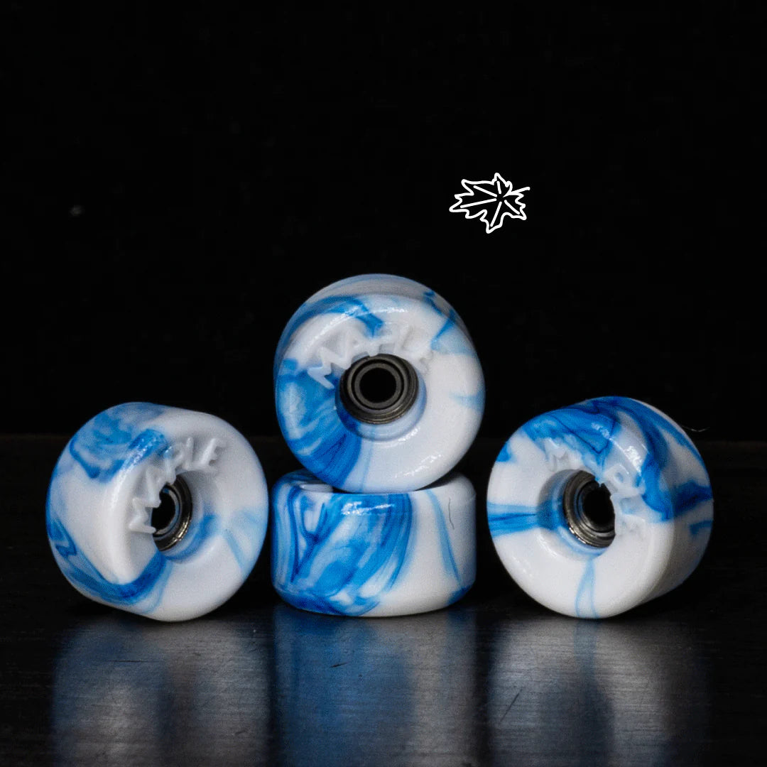 Maple Wheels Bowl (Blue Swirl) Fingerboards & Fingerboard Sets Maple Wheels    Slushcult