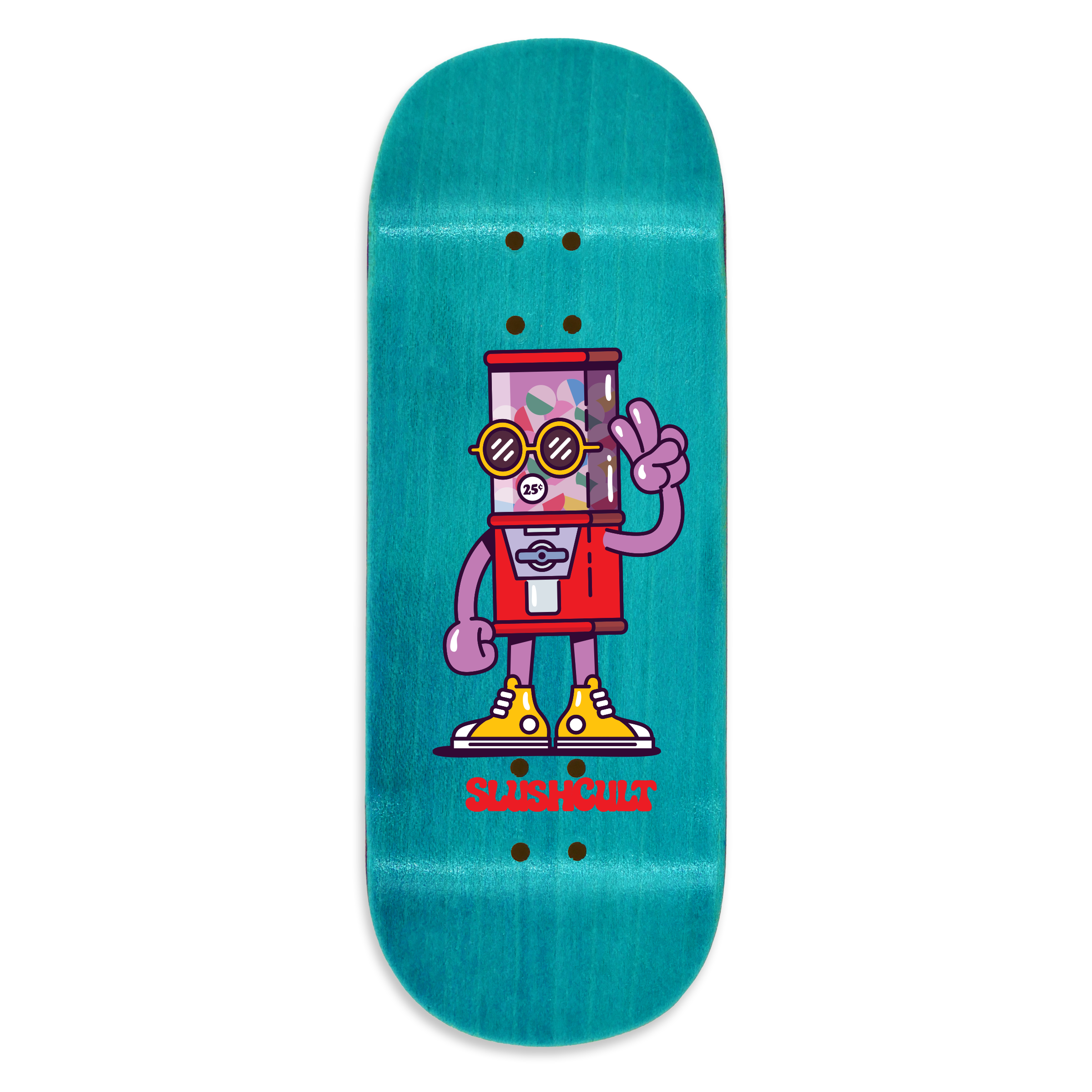 Slushcult "Coin Machine" Fingerboard Deck (Clear) Slushcult x DK Decks Slushcult Slushcult