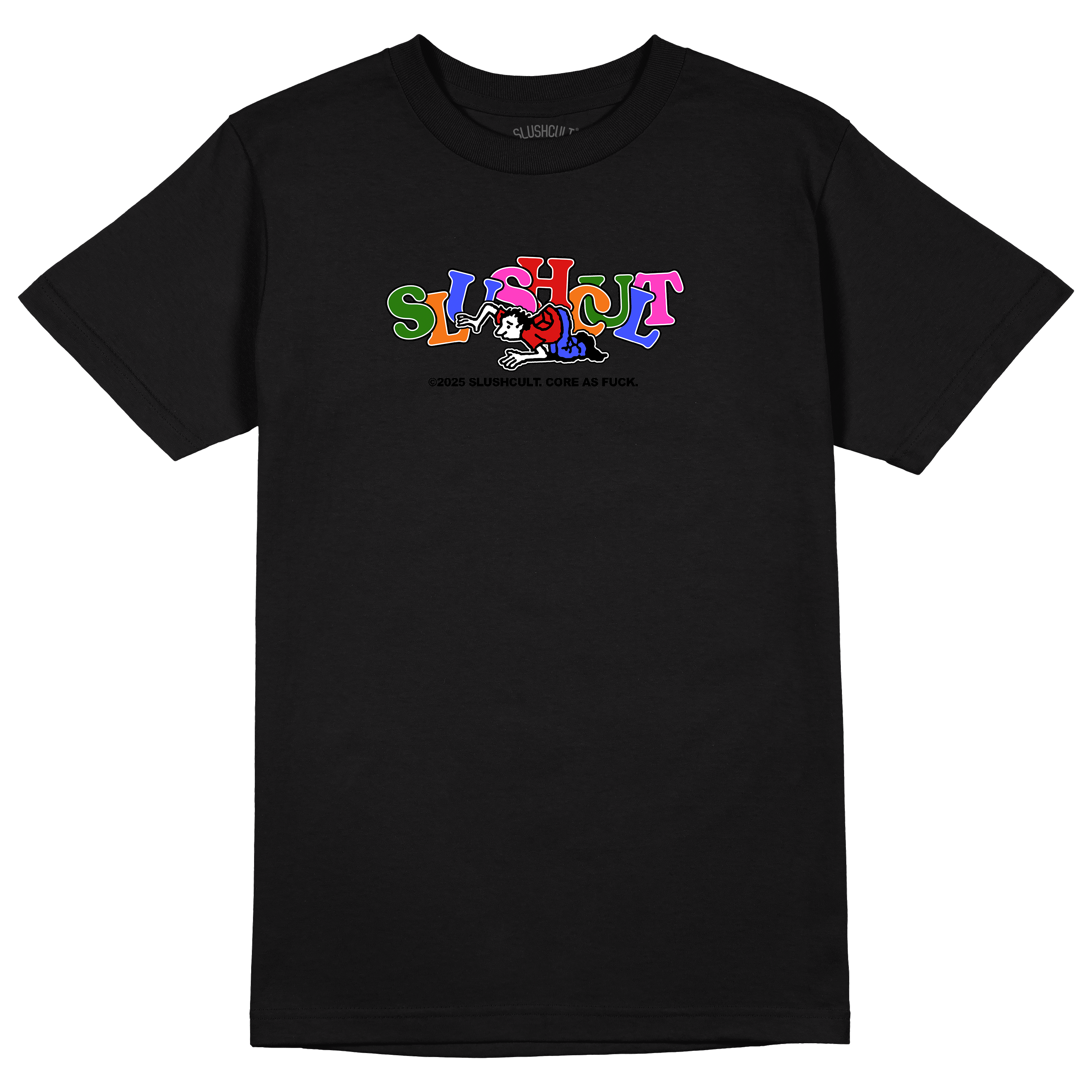 Core AF Tee Tees Slushcult Black S Slushcult