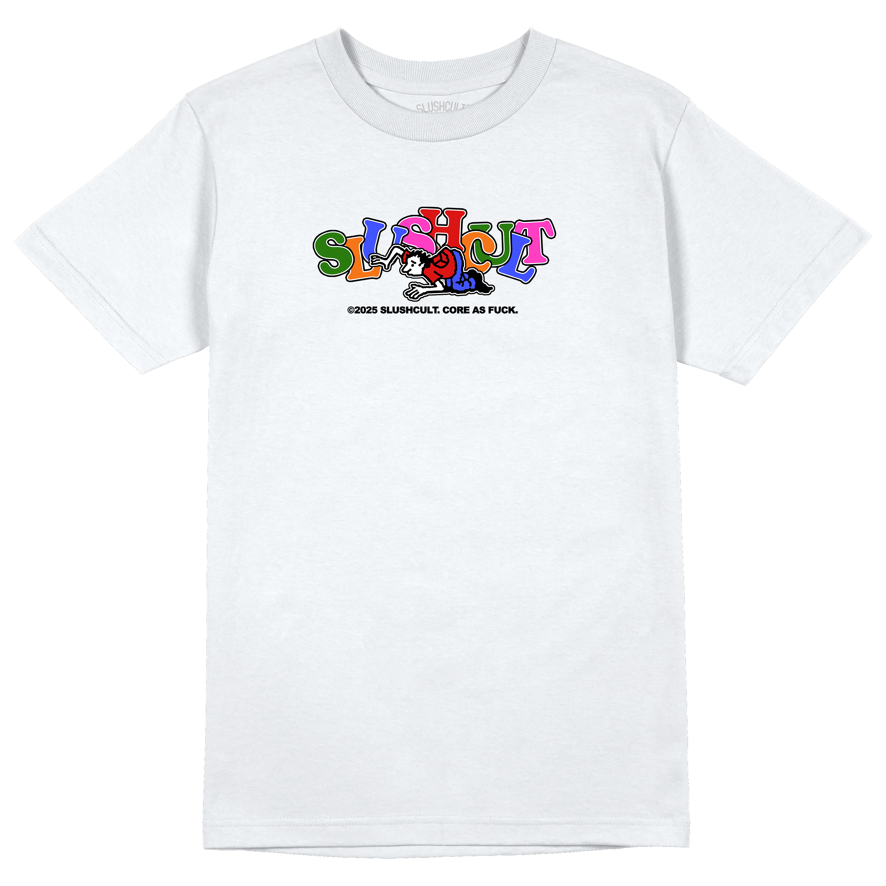 Core AF Tee Tees Slushcult White S Slushcult