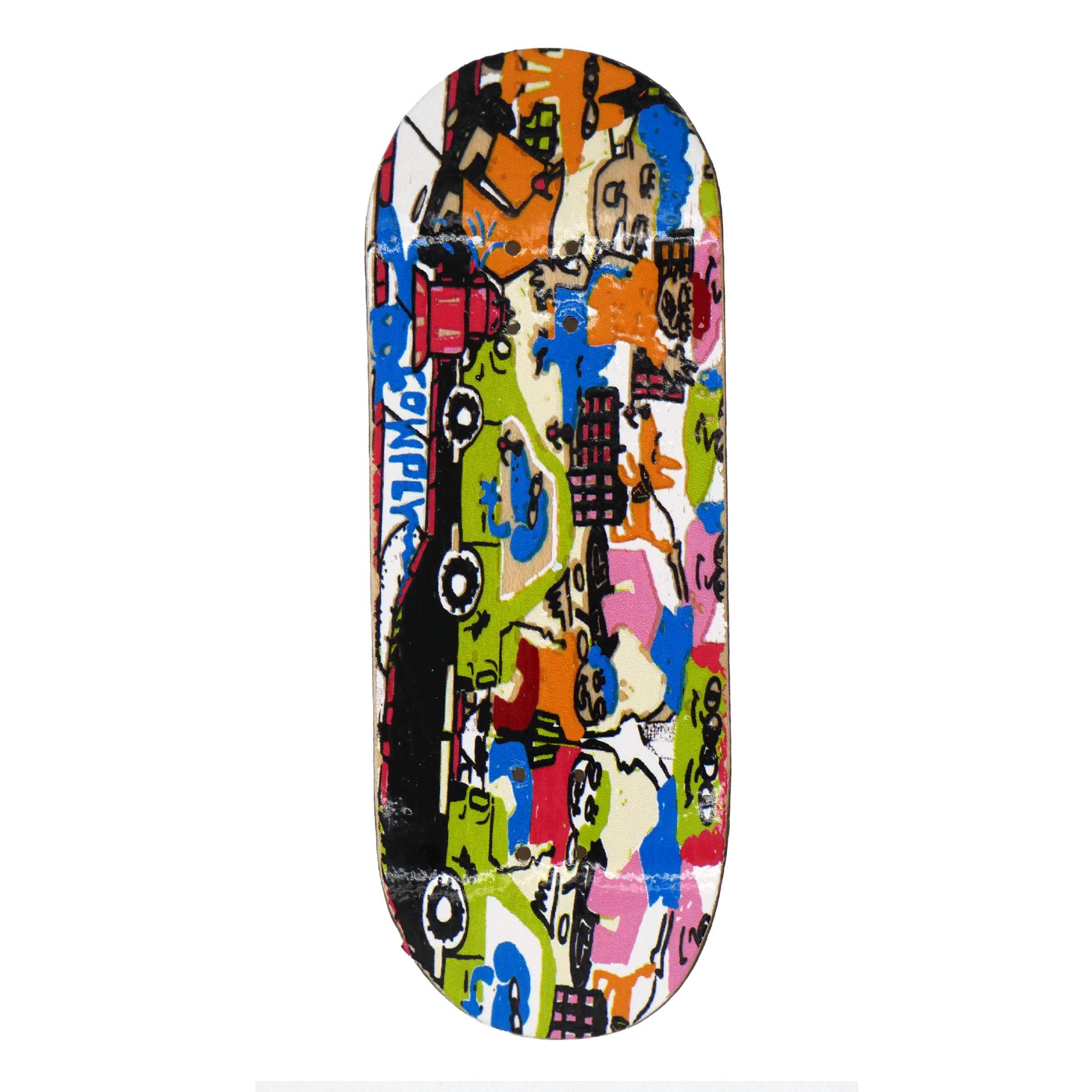 Cowply "City Livin" Fingerboard Deck Fingerboard Decks Cowply Slushcult