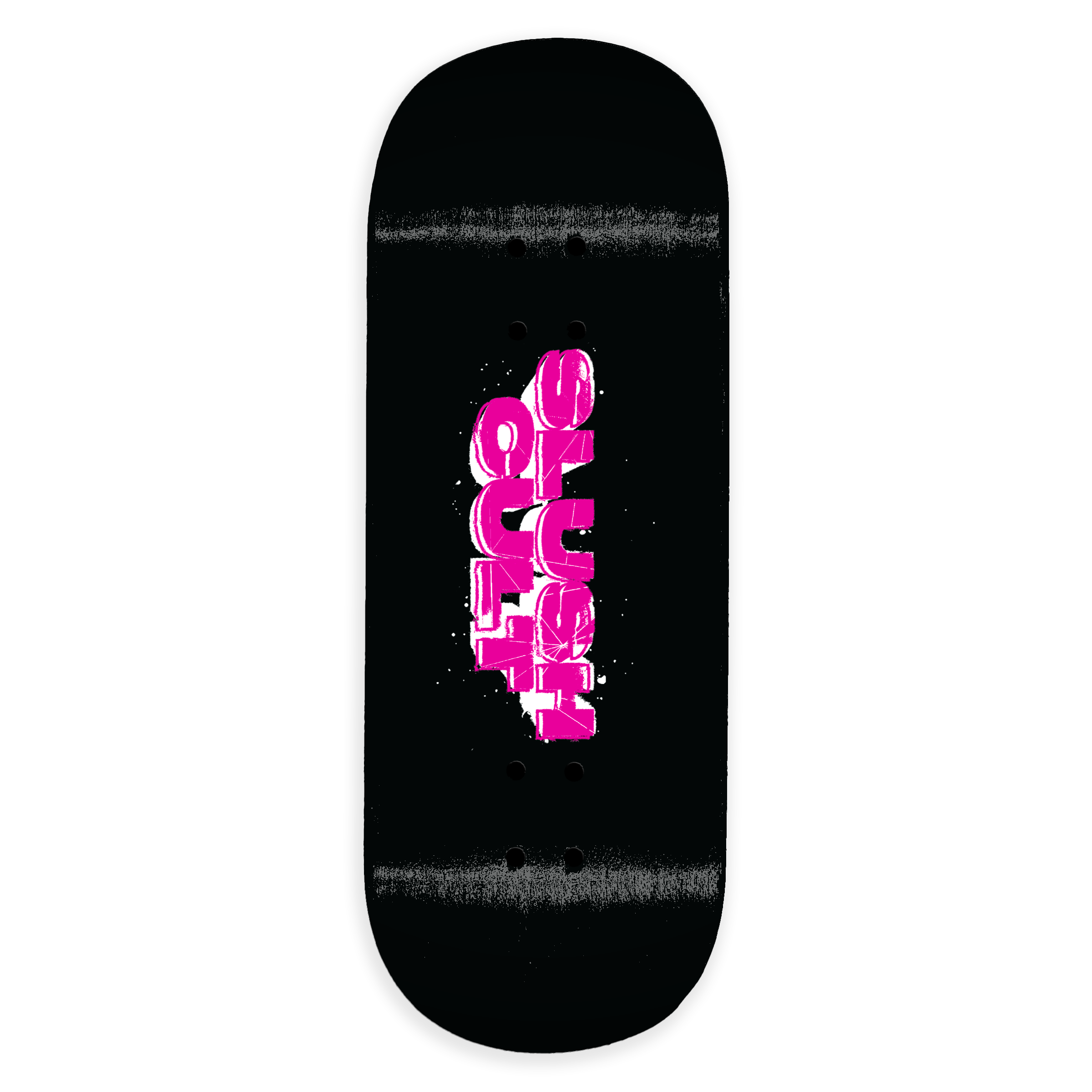 Slushcult "Crash" Fingerboard Deck (Black) Slushcult x DK Decks Slushcult Slushcult
