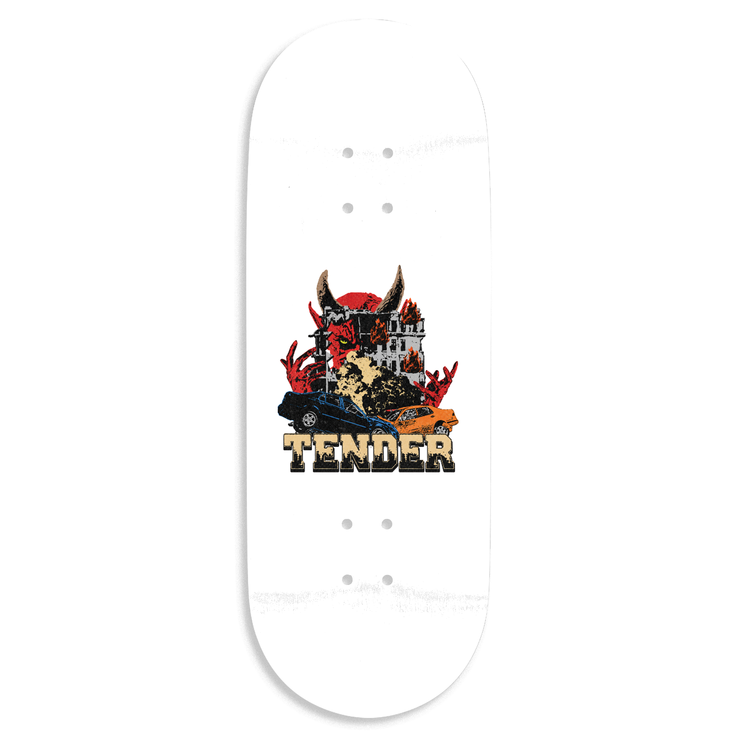 Tender "Crash Out" Pro Fingerboard Deck Fingerboard Decks Tender Slushcult
