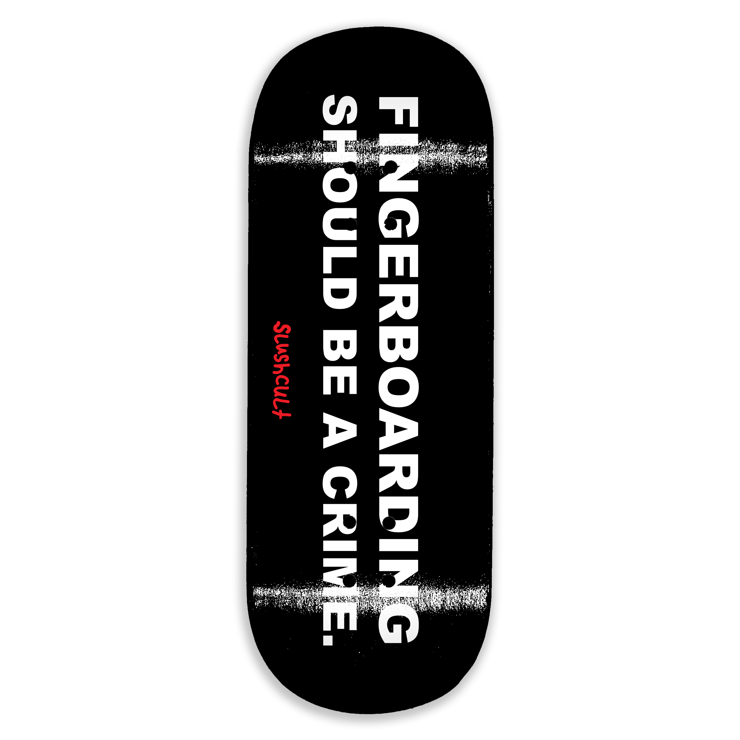 Slushcult "Crime" Shop Fingerboard Deck (Black) MINI Skate Shop Slushcult    Slushcult