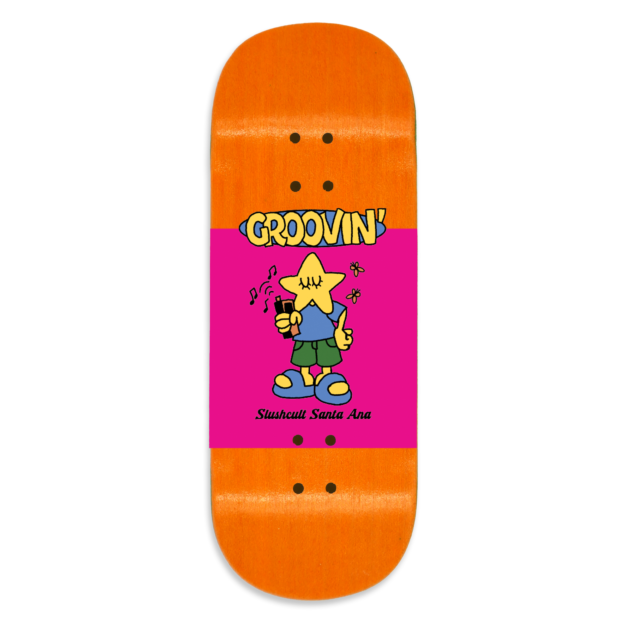 Slushcult "Groovin" Shop Fingerboard Deck (Clear-Random)