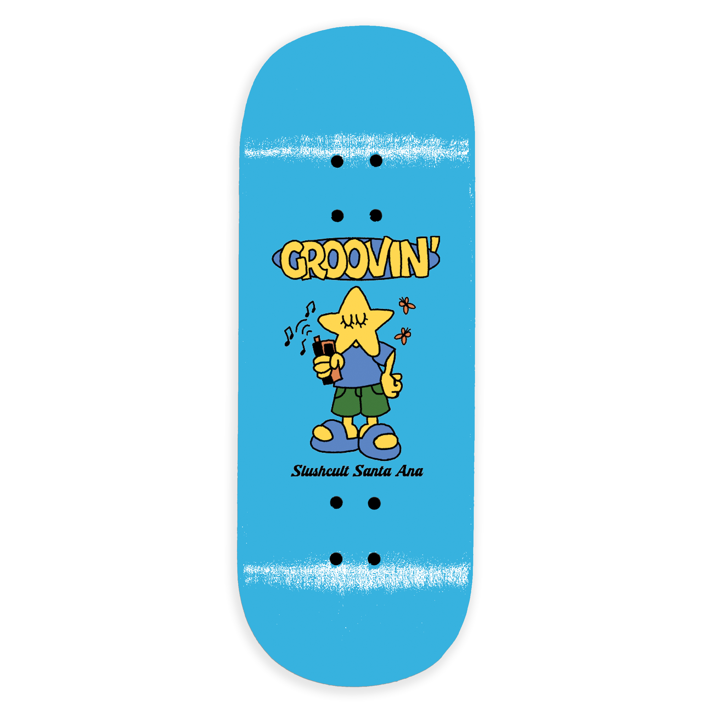 Slushcult "Groovin" Shop Fingerboard Deck (Blue)