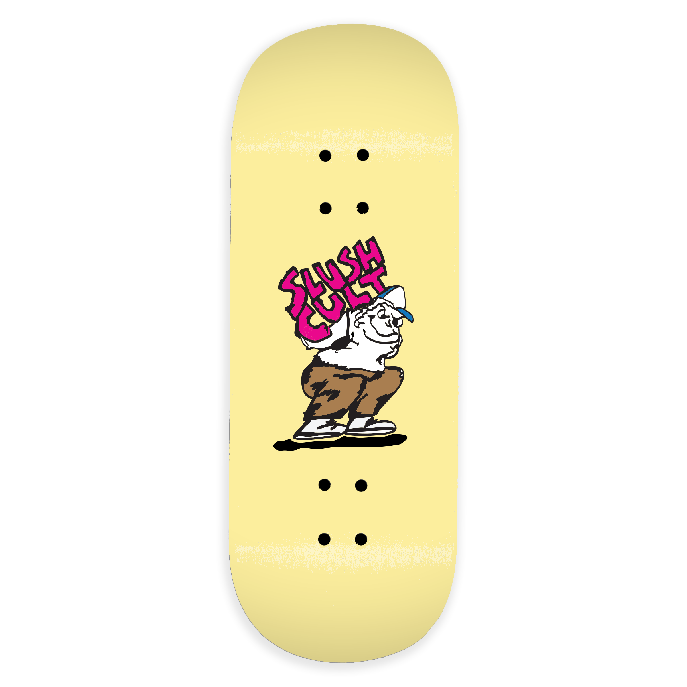 Slushcult "Heavy" Shop Fingerboard Deck (Cream)