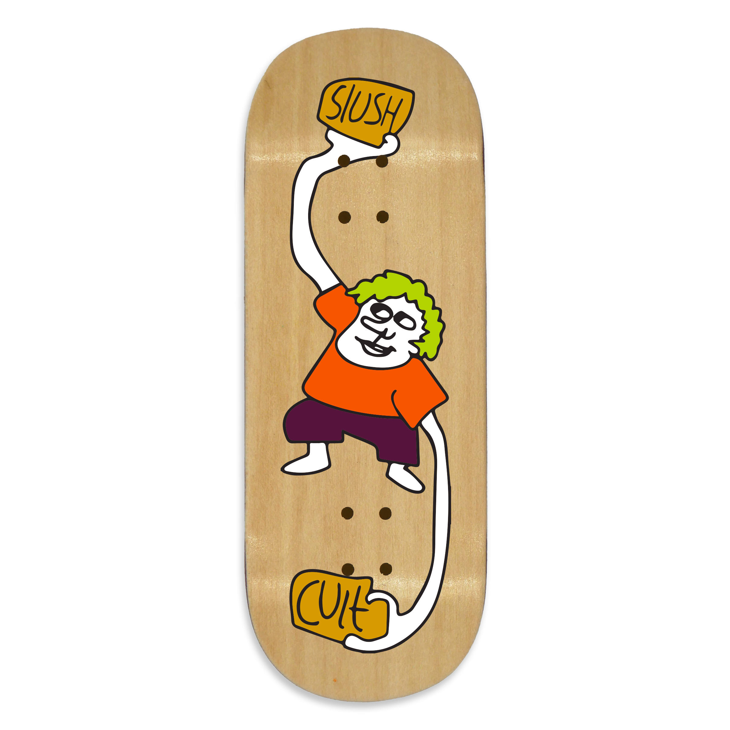 Slushcult "Helping Hands Clear" Fingerboard Deck Slushcult x DK Decks Slushcult Slushcult