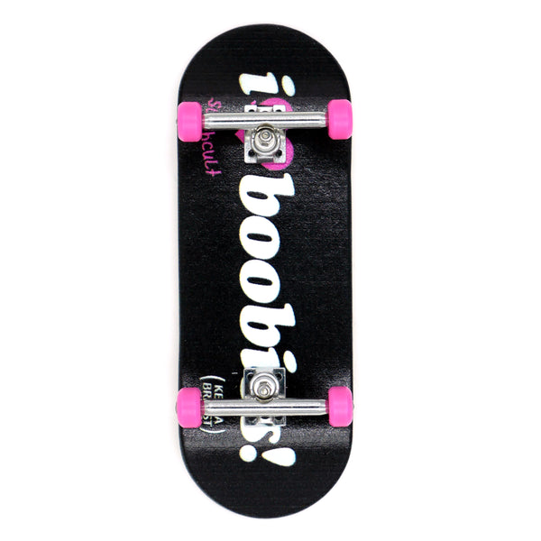 Keep A Breast Foundation x Slushcult Grom Fingerboard Complete - Black MINI Skate Shop Slushcult    Slushcult