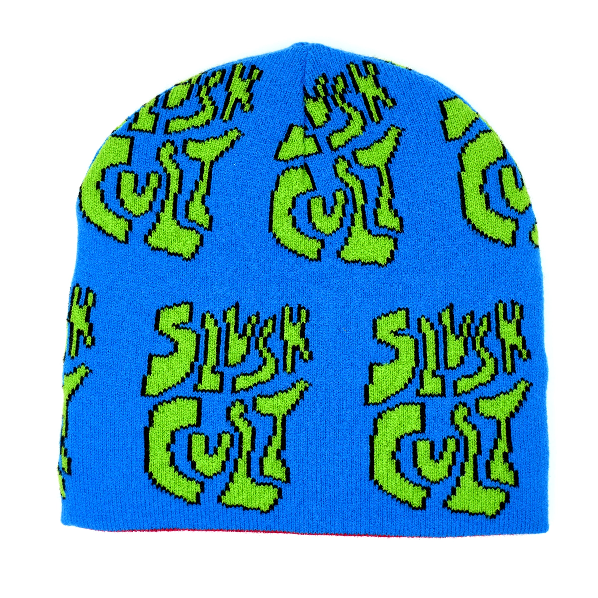 Stacked Logo Reversible Skull Cap Beanie headwear Slushcult    Slushcult