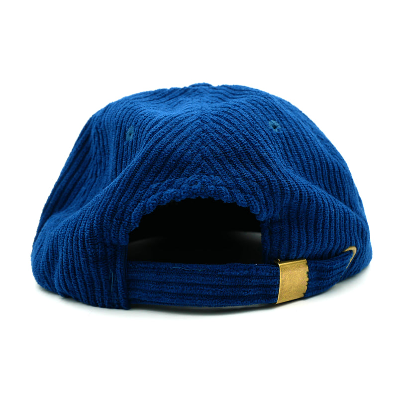 Stacked Logo Corduroy 6 Panel Hat (Blue) Headwear Slushcult    Slushcult