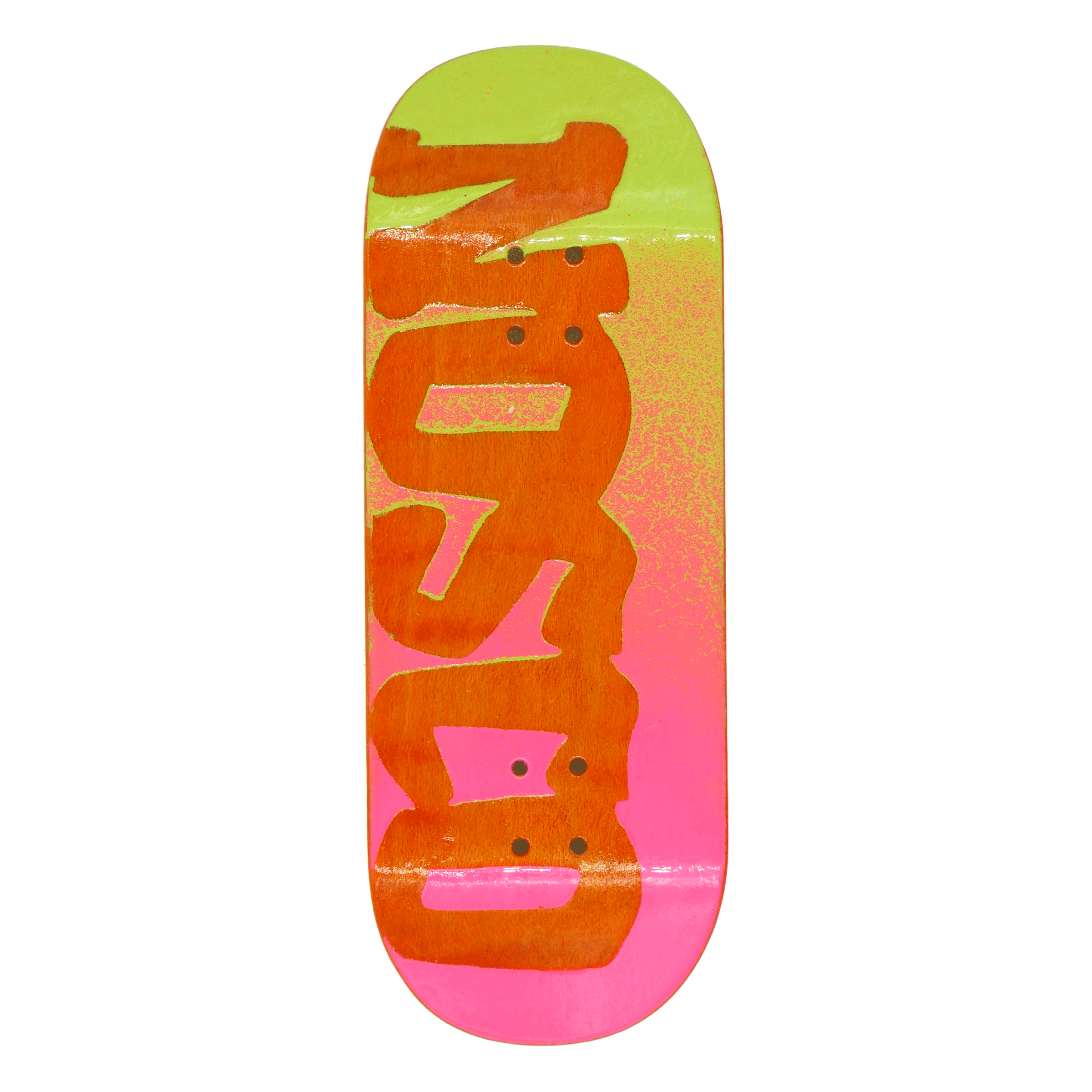 NOSCO x Slushcult "Gradient Embossed Paint Series" Pro Fingerboard Deck (Green/Pink)