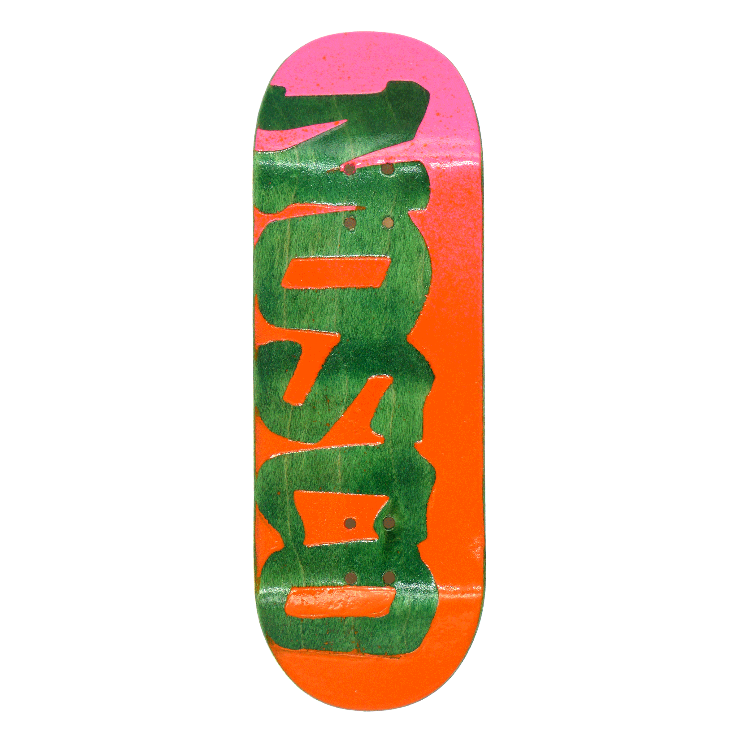 NOSCO x Slushcult "Gradient Embossed Paint Series" Pro Fingerboard Deck (Pink/Orange)